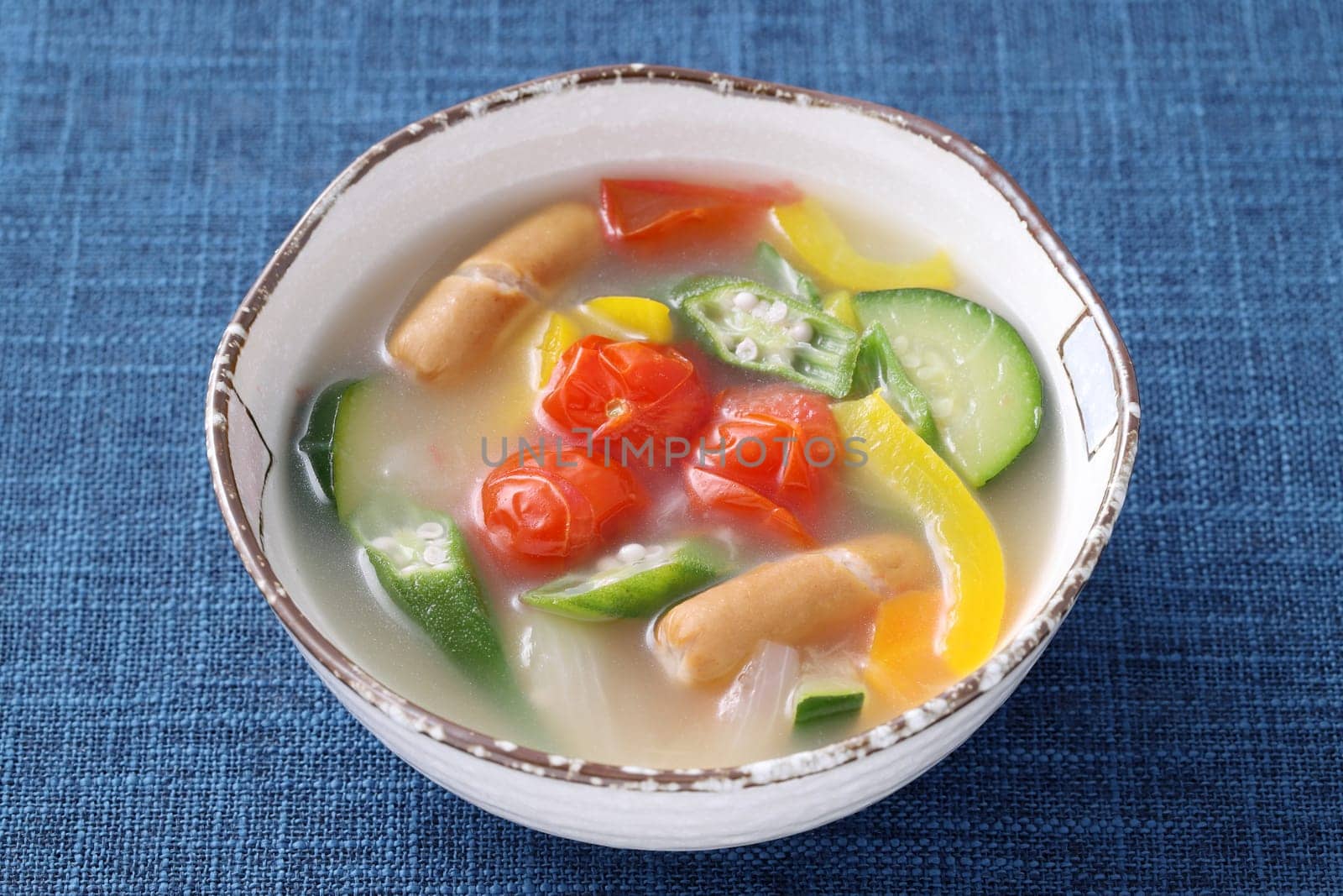 Soup of sausage and vegetables, Pot-au-feu (japanese-style)