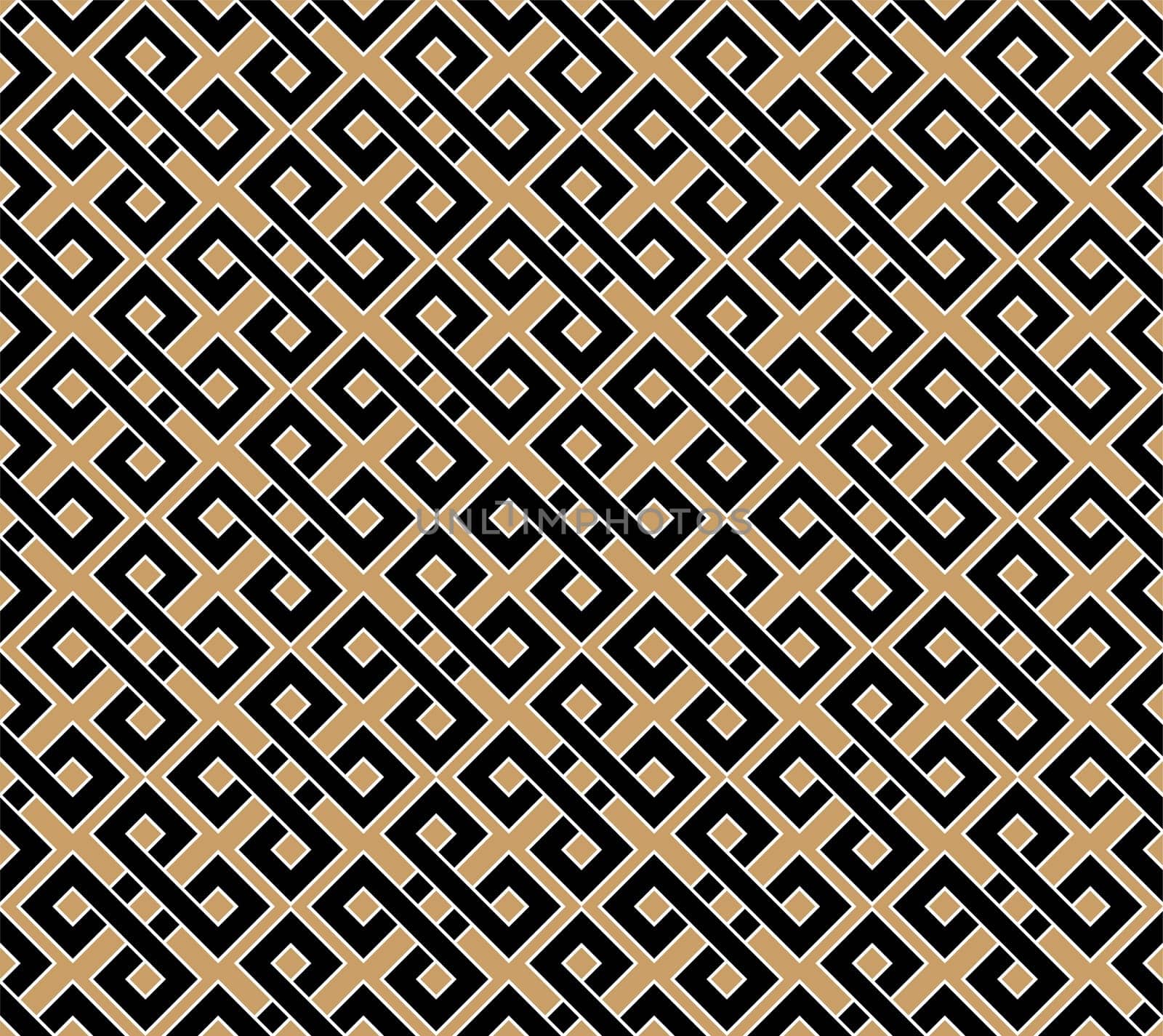 Typical egyptian, assyrian and greek motives. Greek key. Arabic geometric texture. Islamic Art. Abstract geometric. Vector and illustration.