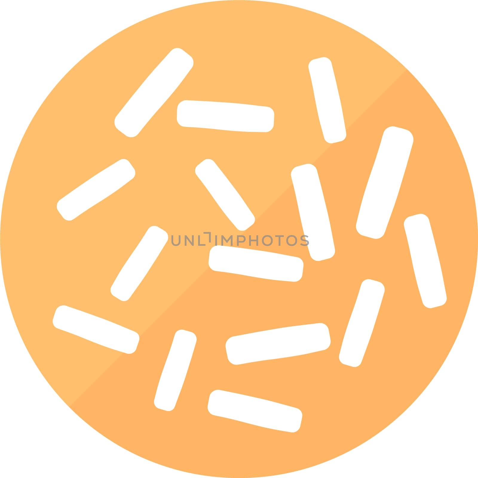 Lactobacilli good microflora of intestine vector icon
