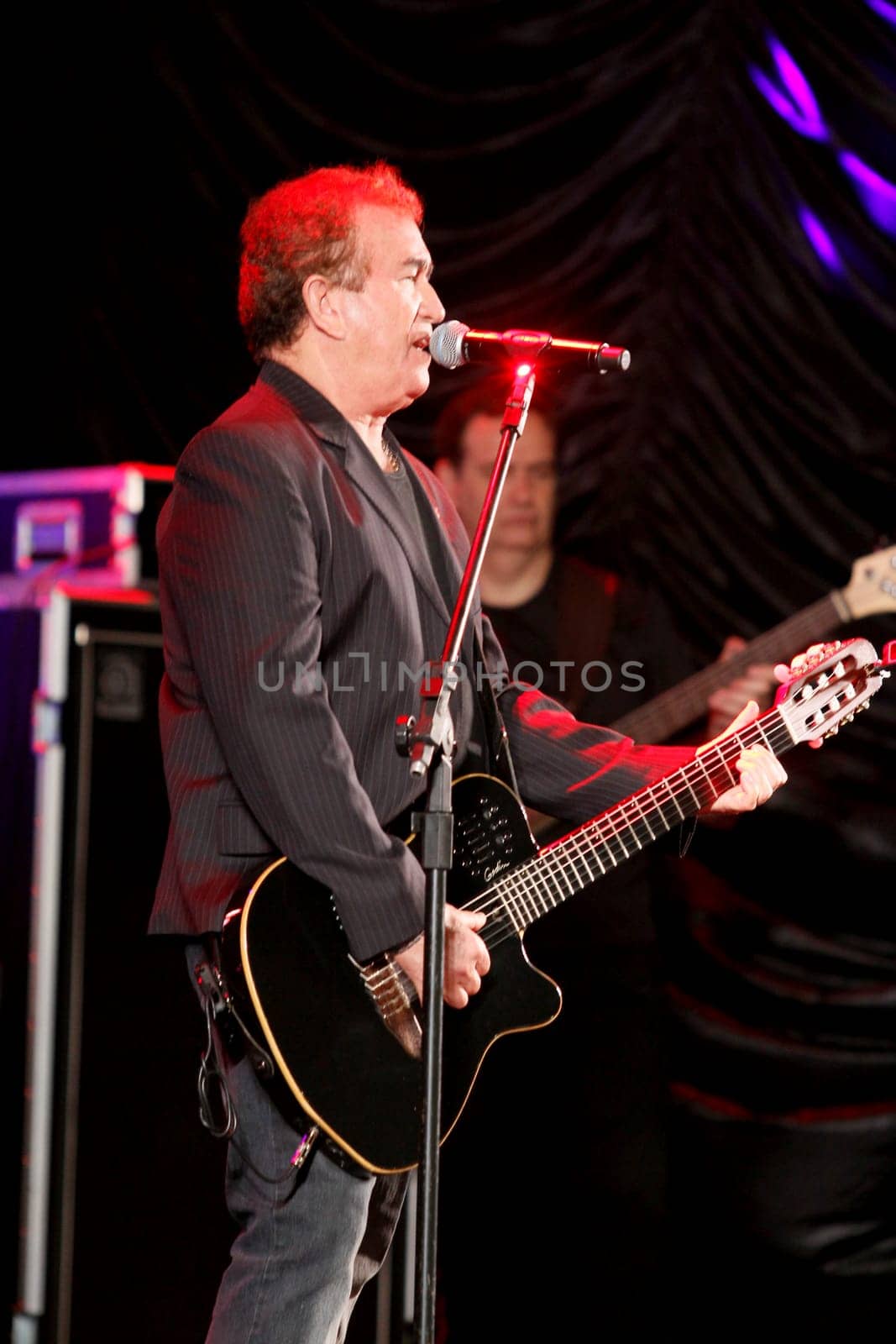 santo antonio de jesus, bahia / brazil - june 22, 2014: The singer Amado Batista is seen during festivities of Sao Joao in the city of Santo Antonio de Jesus.