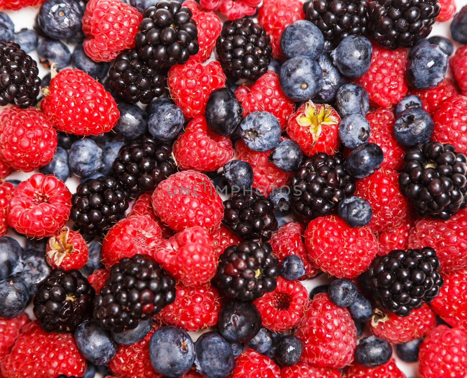 Berry texture. Top view flat lay