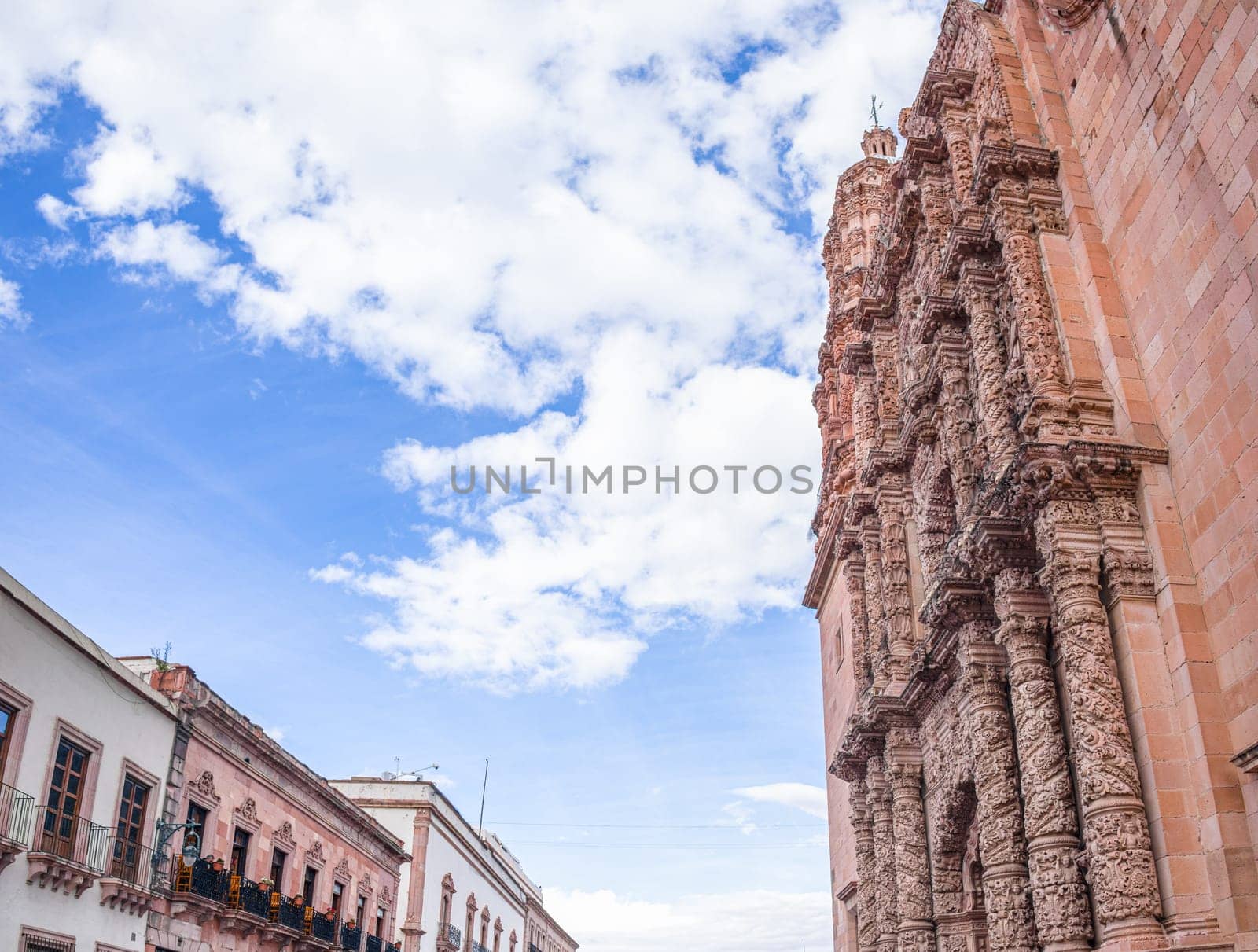 The Cathedral of Our Lady of the Assumption of Zacatecas, displaying the Baroque style in the Mexican State of Zacatecas