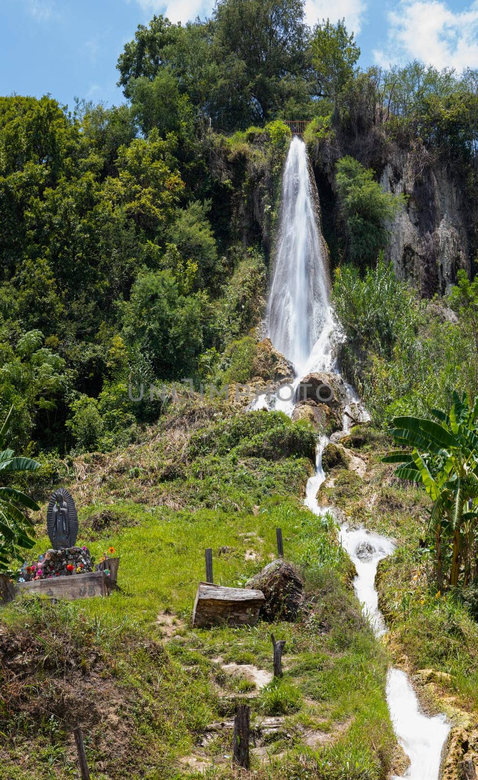 The Waterfall known as El Chorrito, in the Mexican state of Tamaulipas