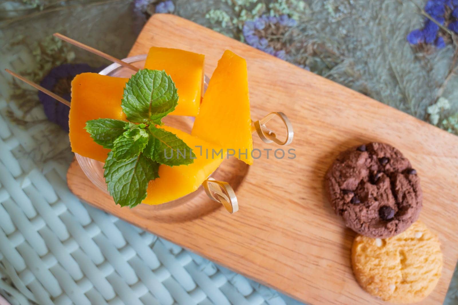 Pile of yellow mango fruit, stock photo