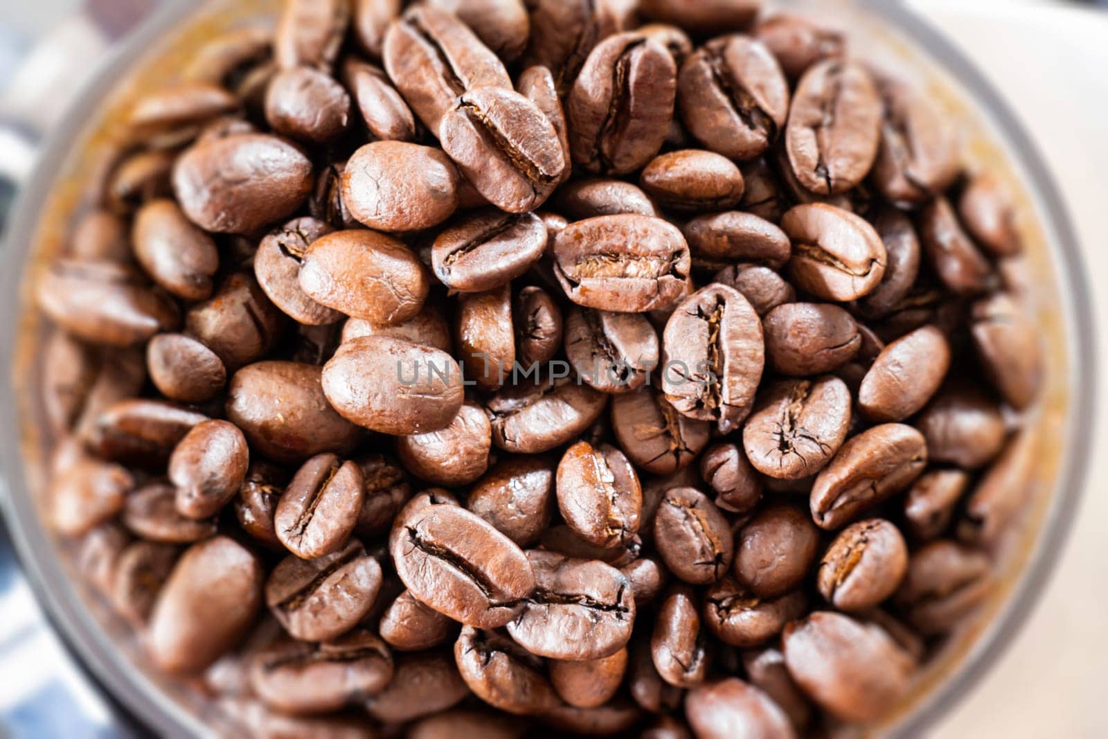 Fresh roasted blend coffee beans, stock photo