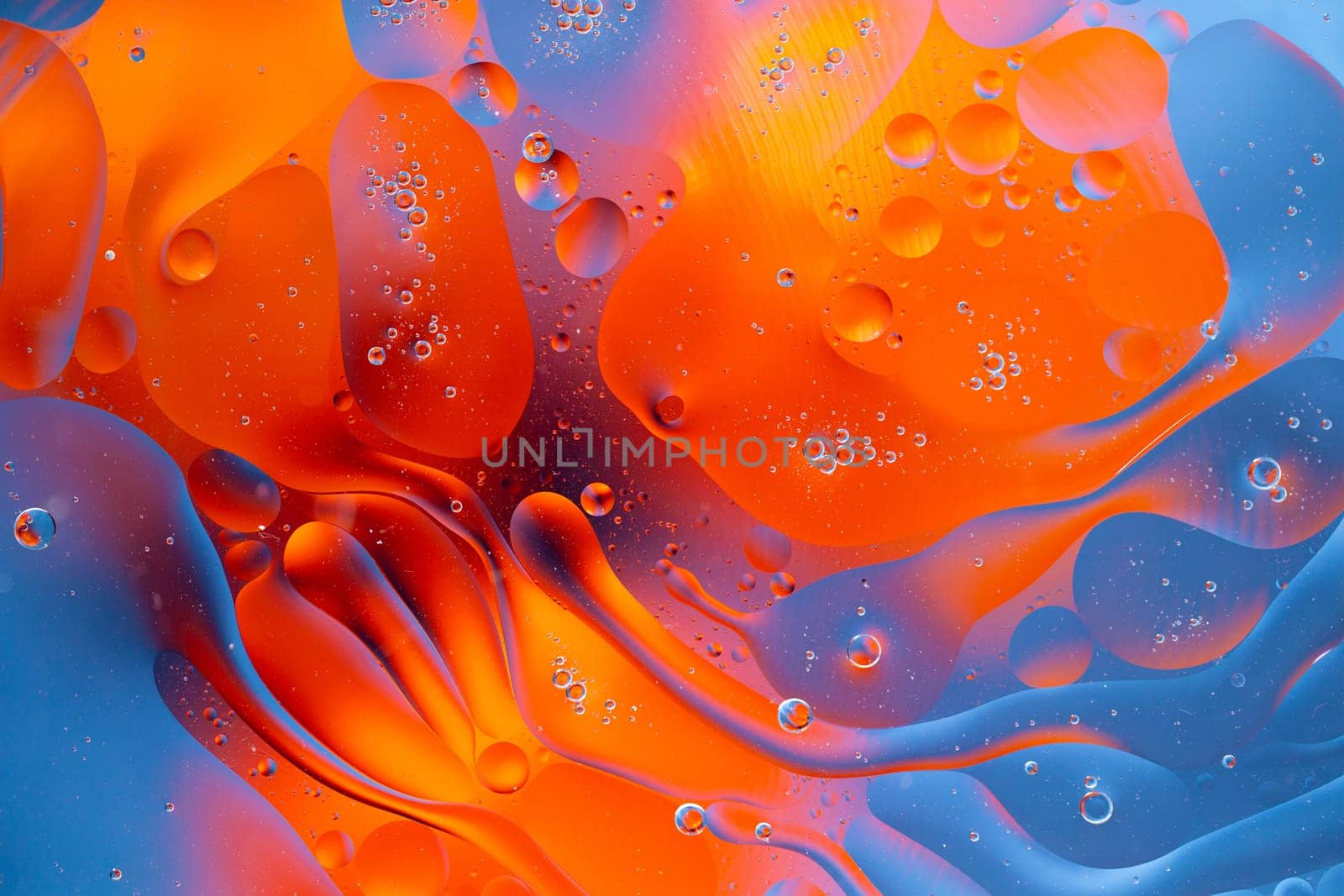 An Abstract background as a result of a mixture of water and oil