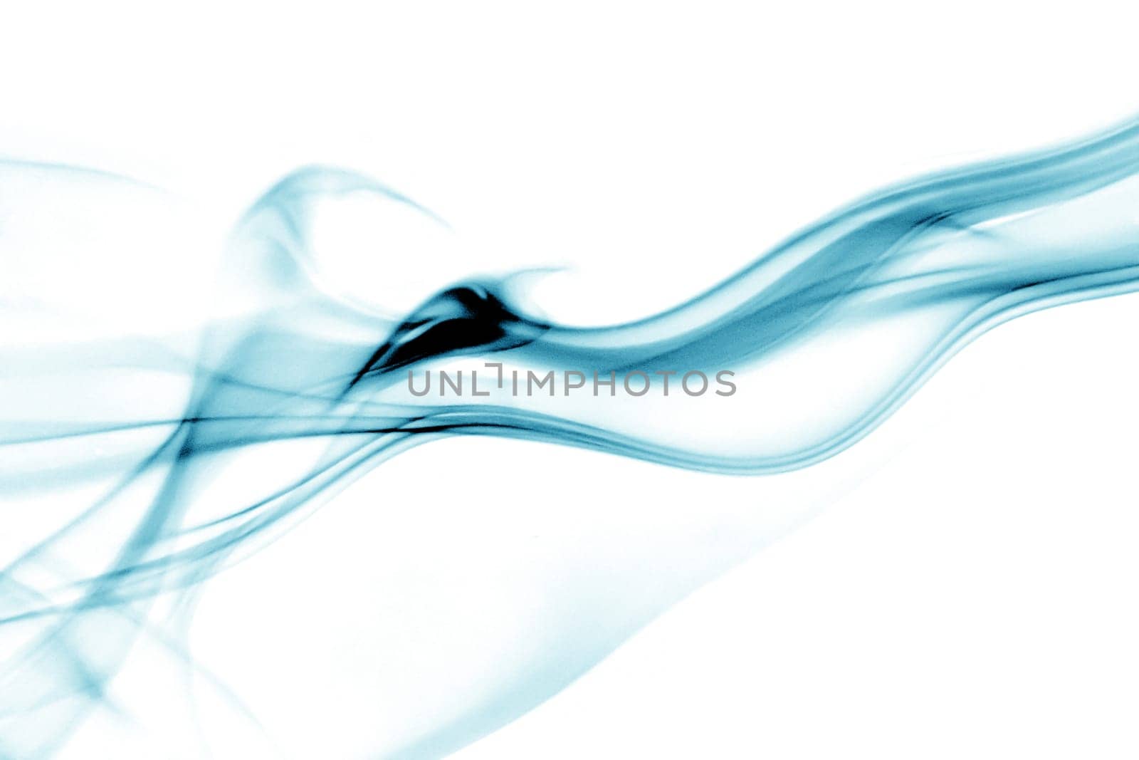 Concept dynamic smoke colored in blue flow as Background