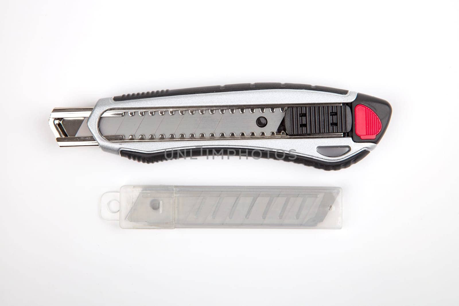 Carpet Knife with Blades on white background