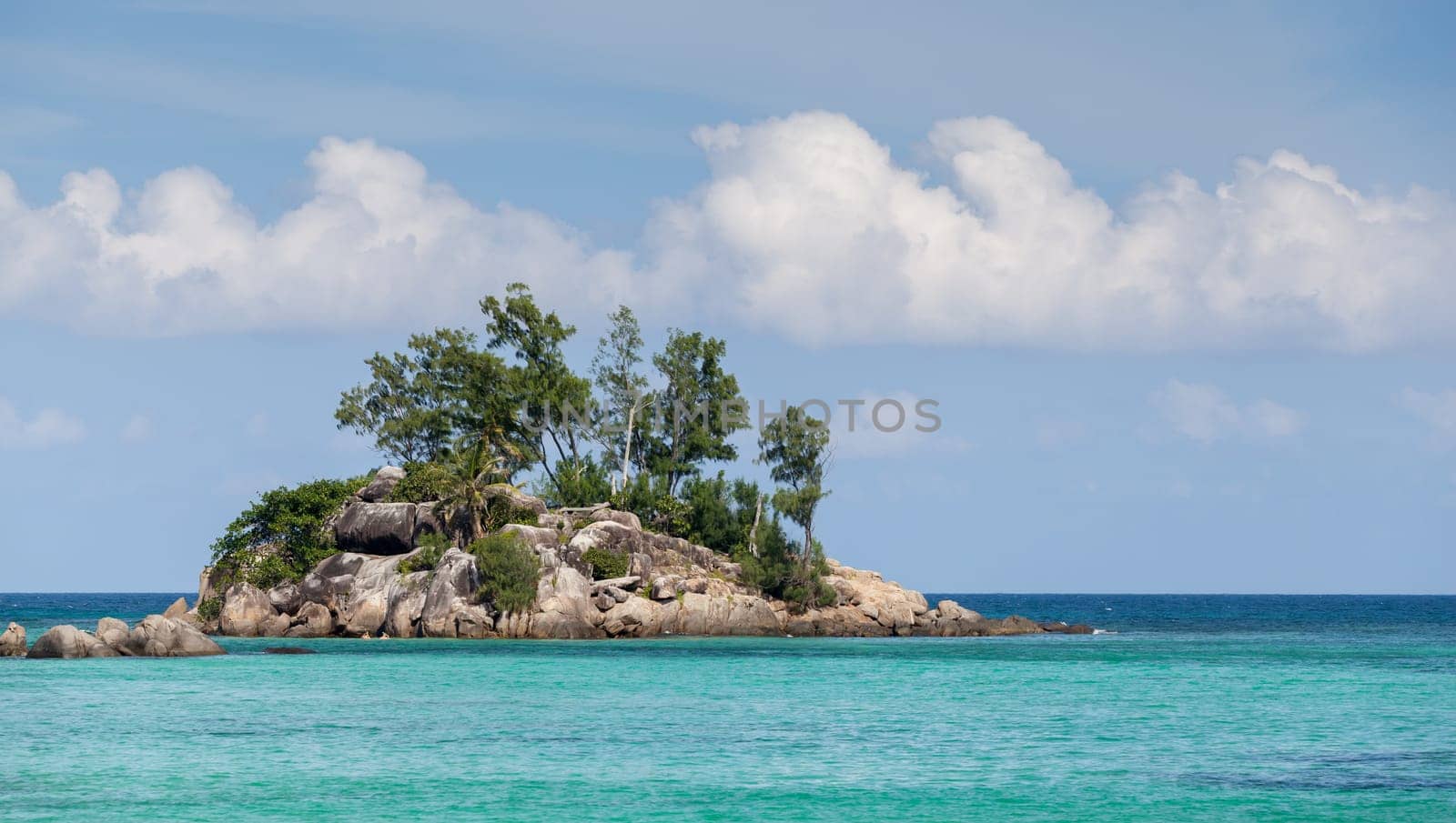 A small island in the ocean, Seychelles