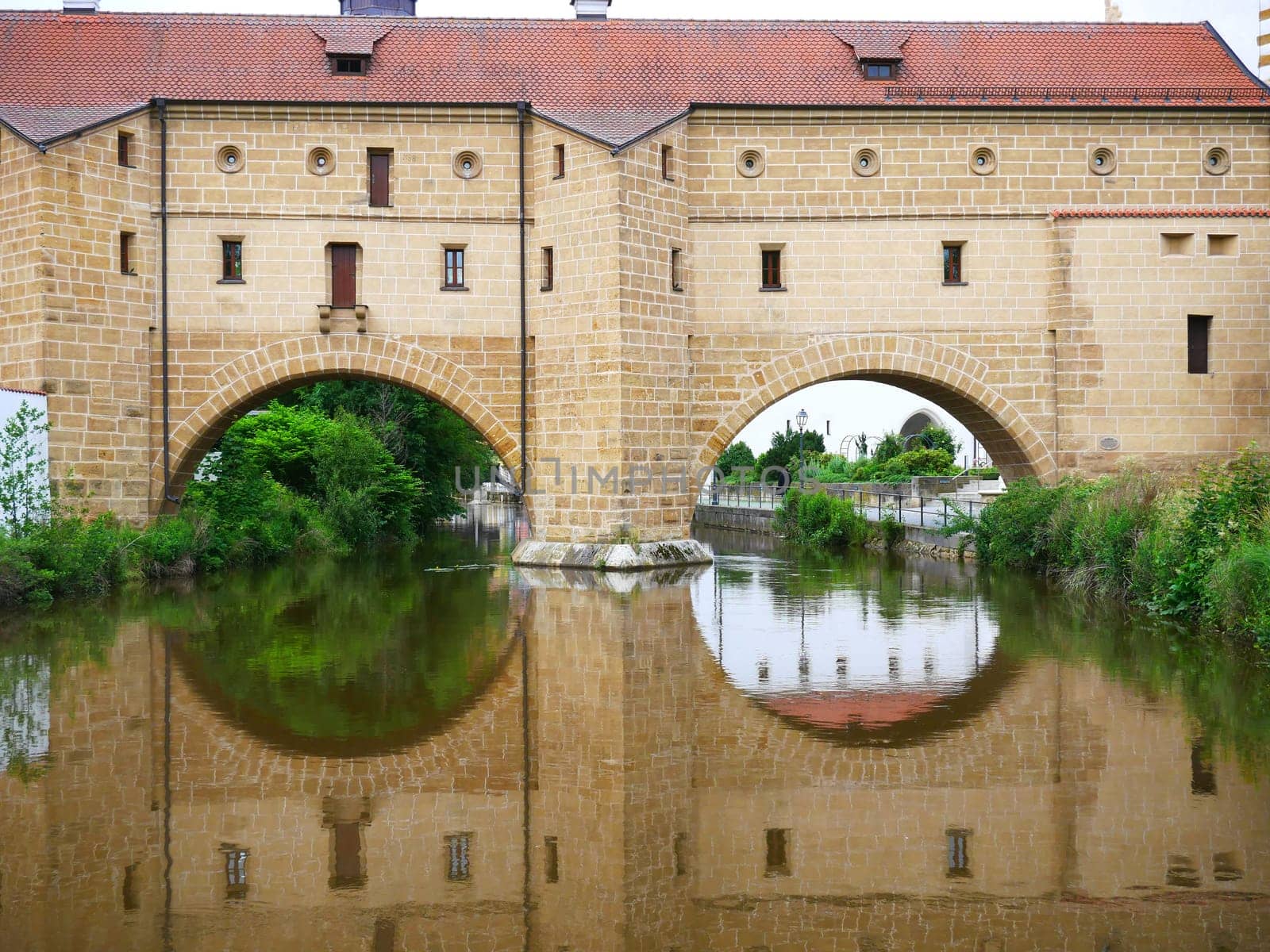 Amberg City Glasses Bavaria City historic old town River Vils Upper Palatinate East Bavaria historical Germany Europe