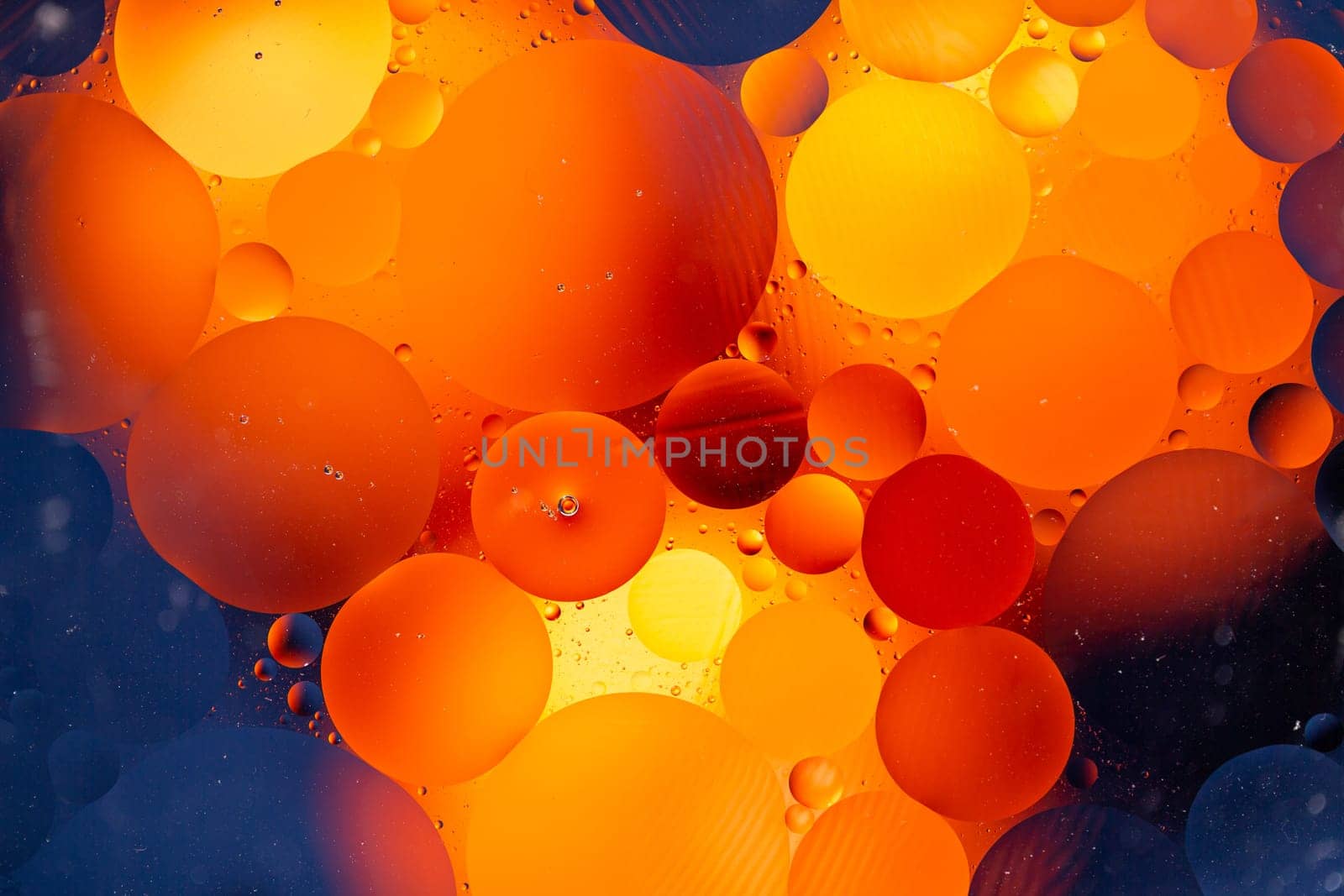 An Abstract background as a result of a mixture of water and oil