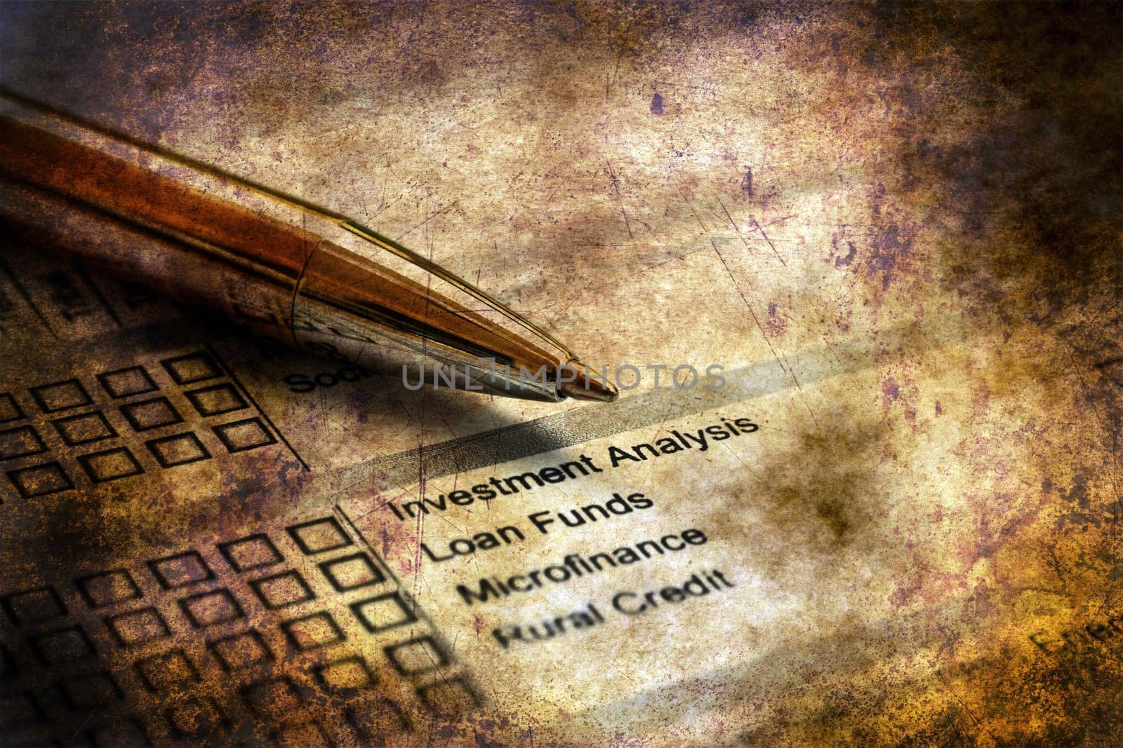 Business survey grunge concept