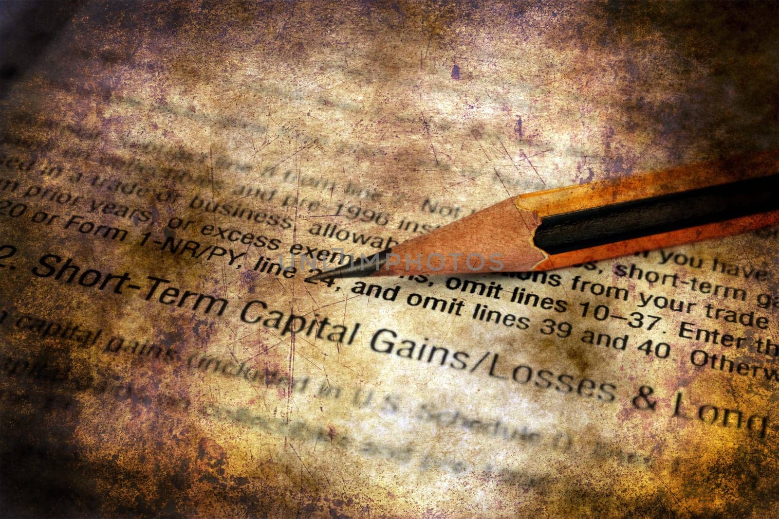 Capital gain and losses form
