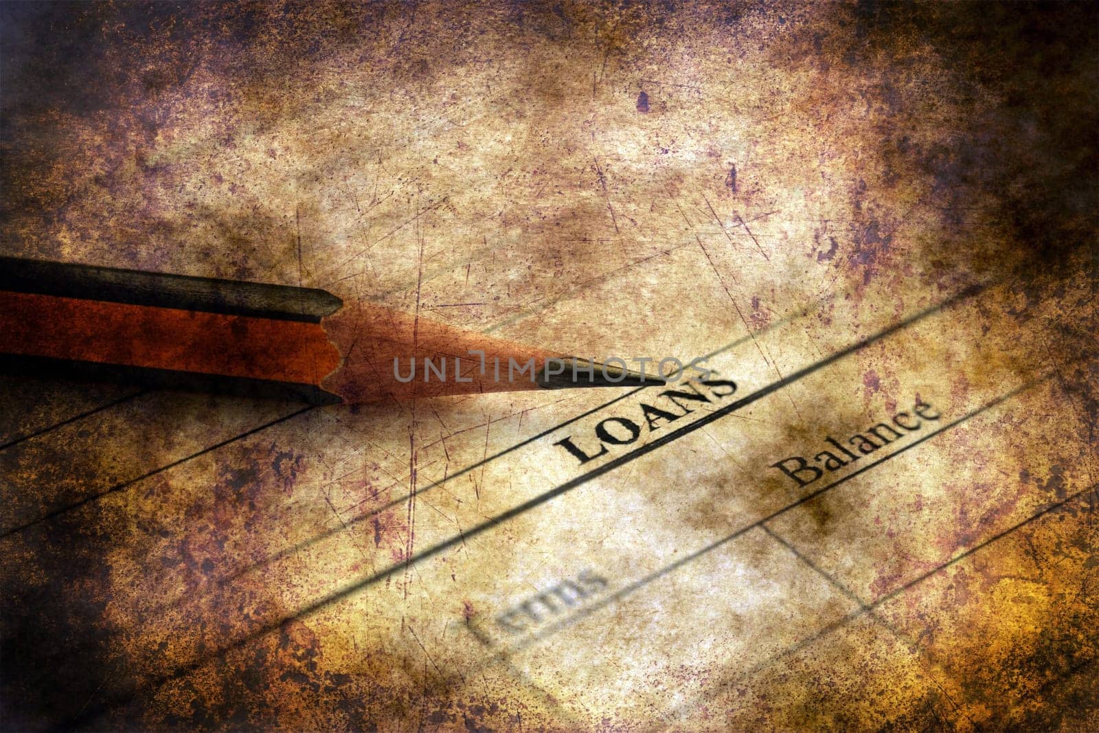Loan form grunge concept