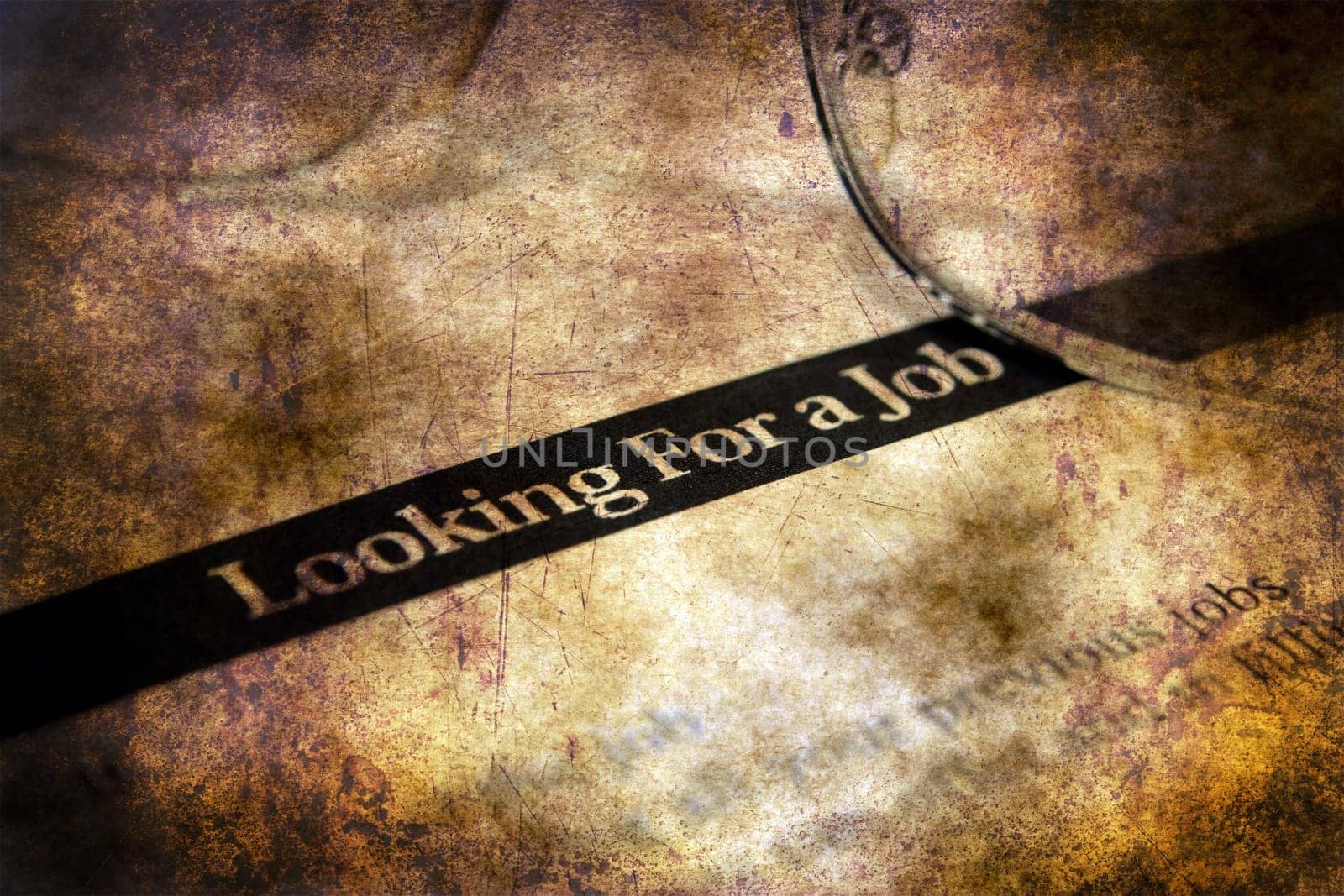 Looking for a job grunge concept