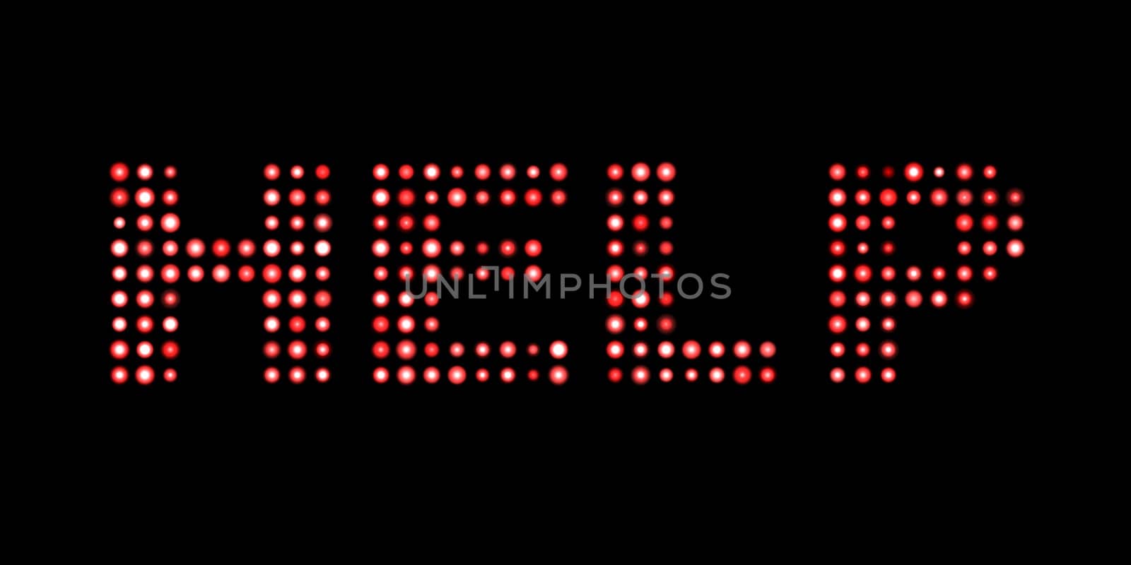 Help led text