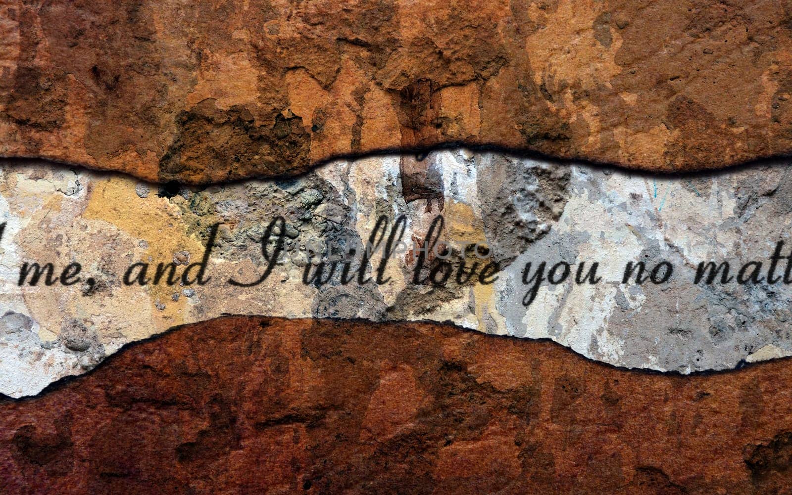 I love you text on wall