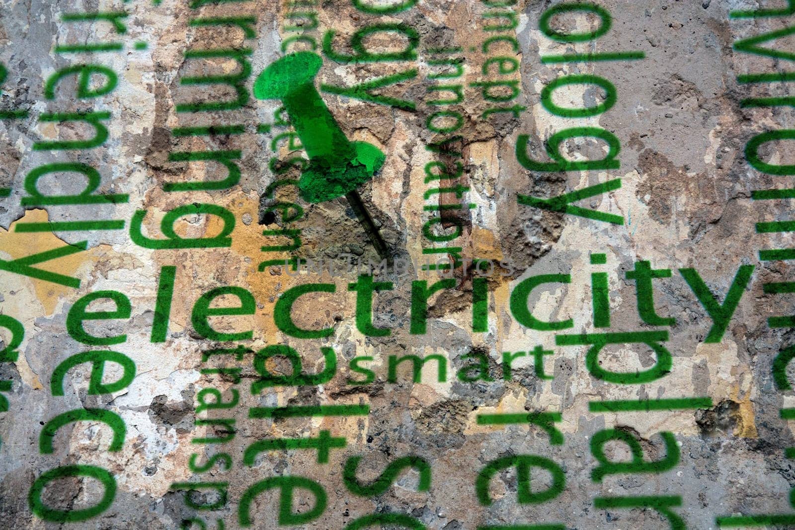 Eco energy grunge concept
