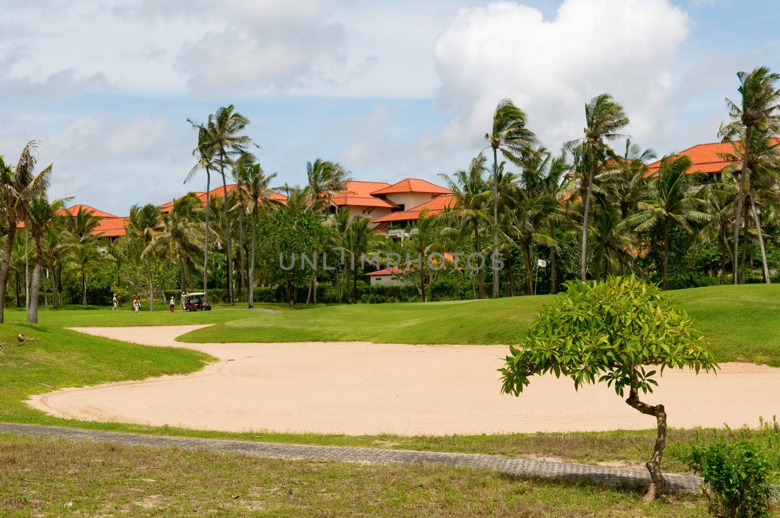 The golf course of resort