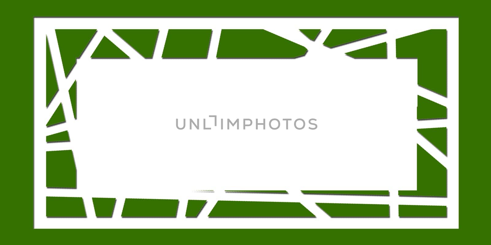Abstract lines pattern with white outline, 3D rendering