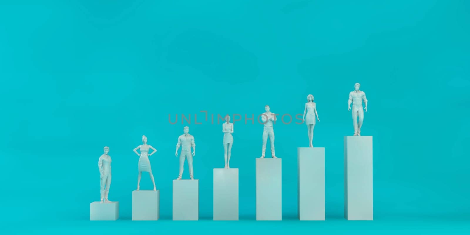 Business Team Evaluation and Performance Review as KPI Concept