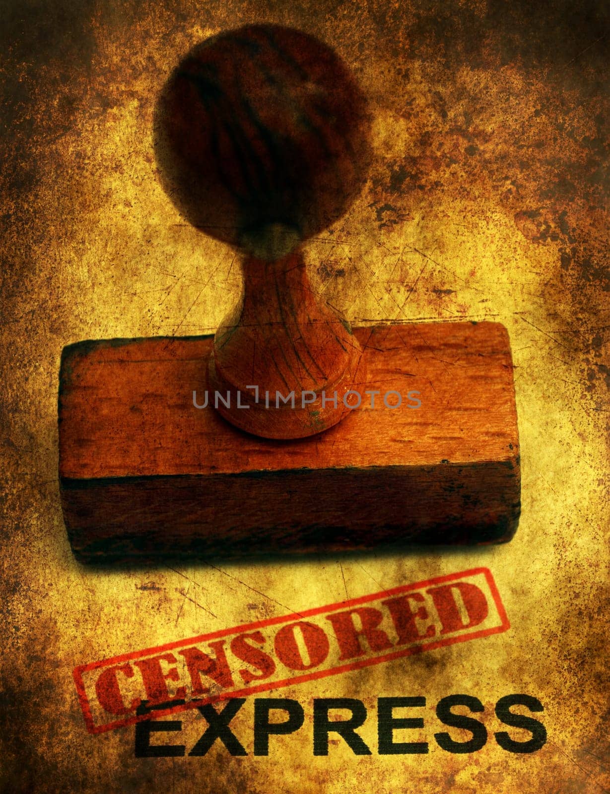 Censored express grunge concept