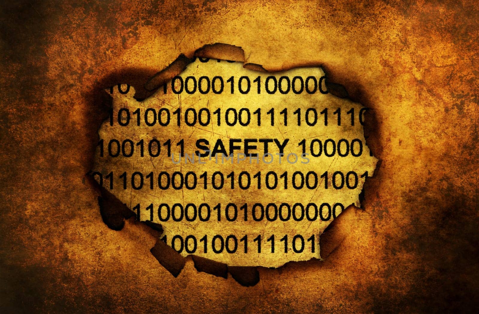Data safety on paper hole