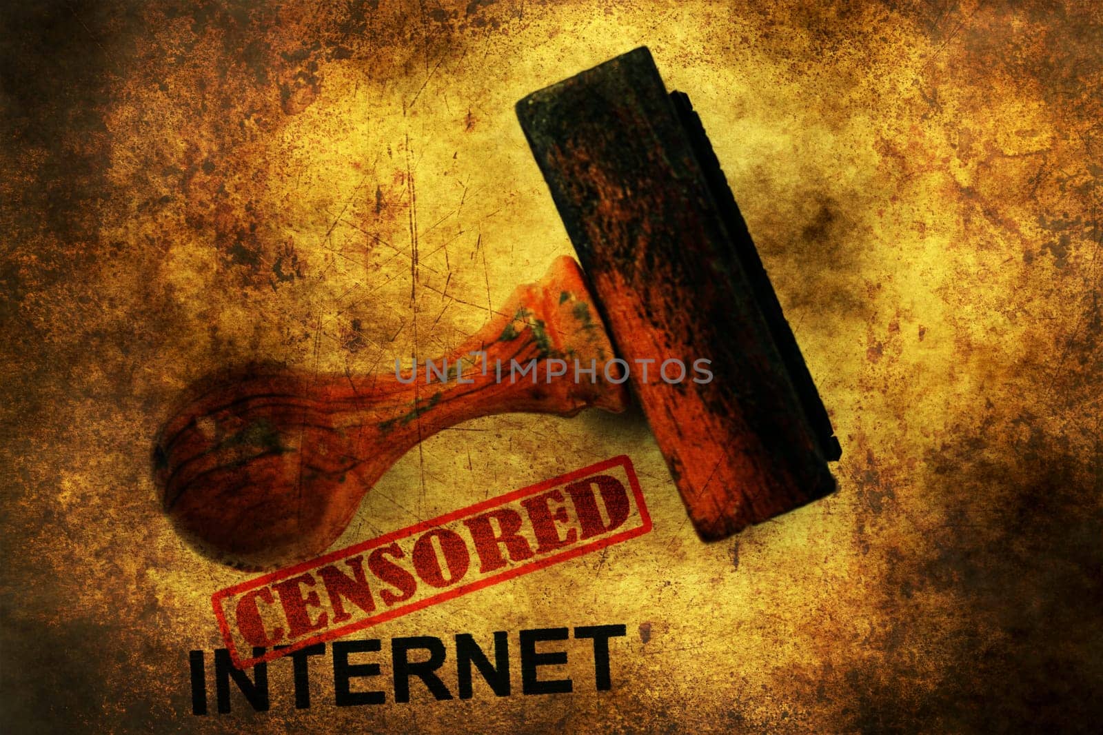 Censored internet grunge concept