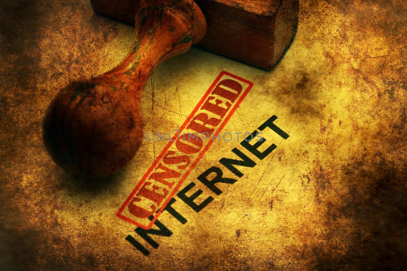 Censored internet grunge concept