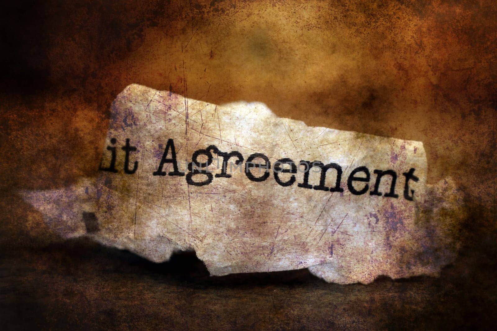 Agreement grunge concept