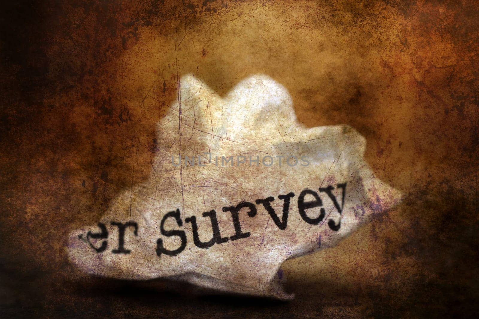 Survey trash grunge concept