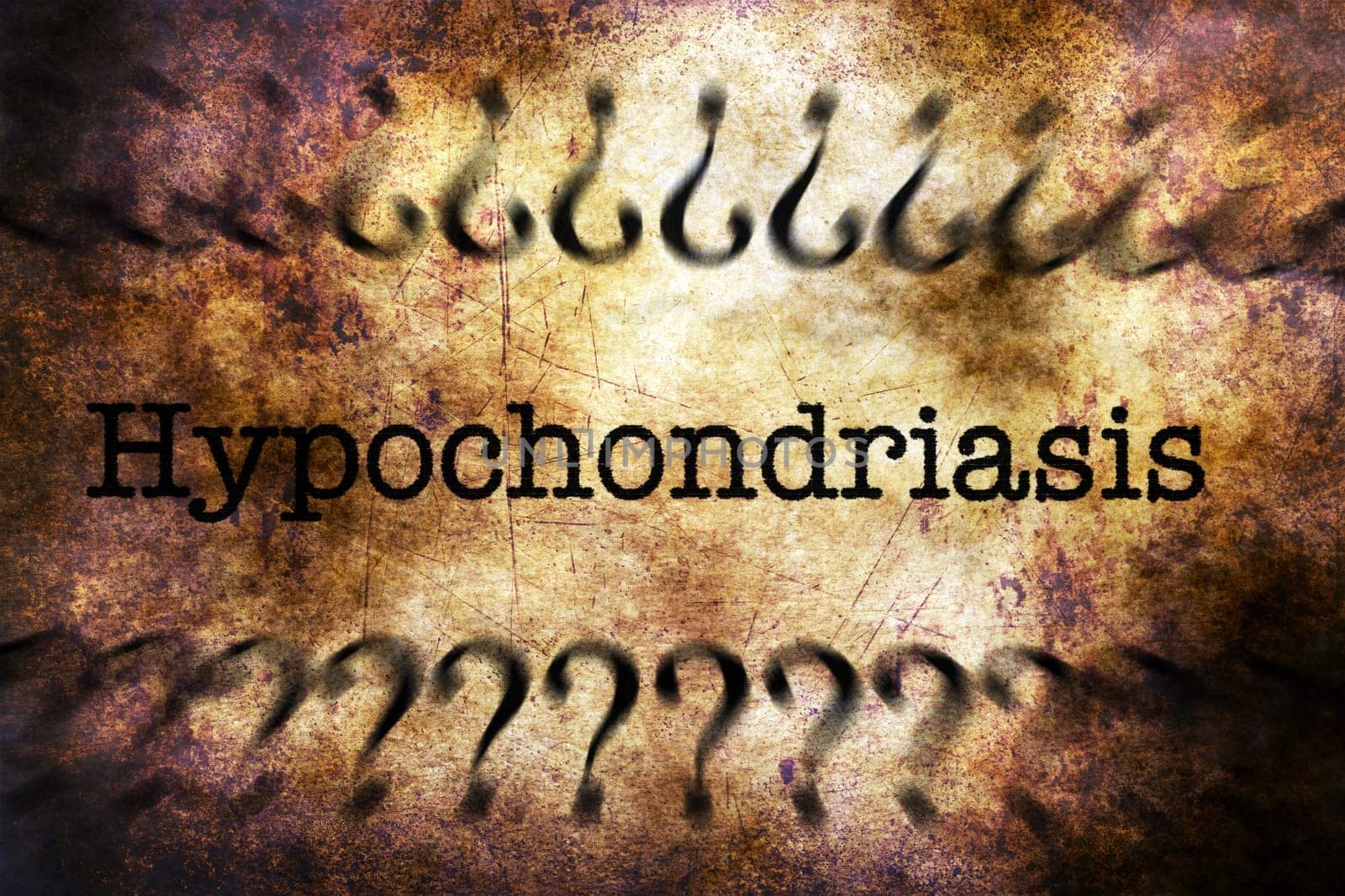 hypochondriasis grunge concept