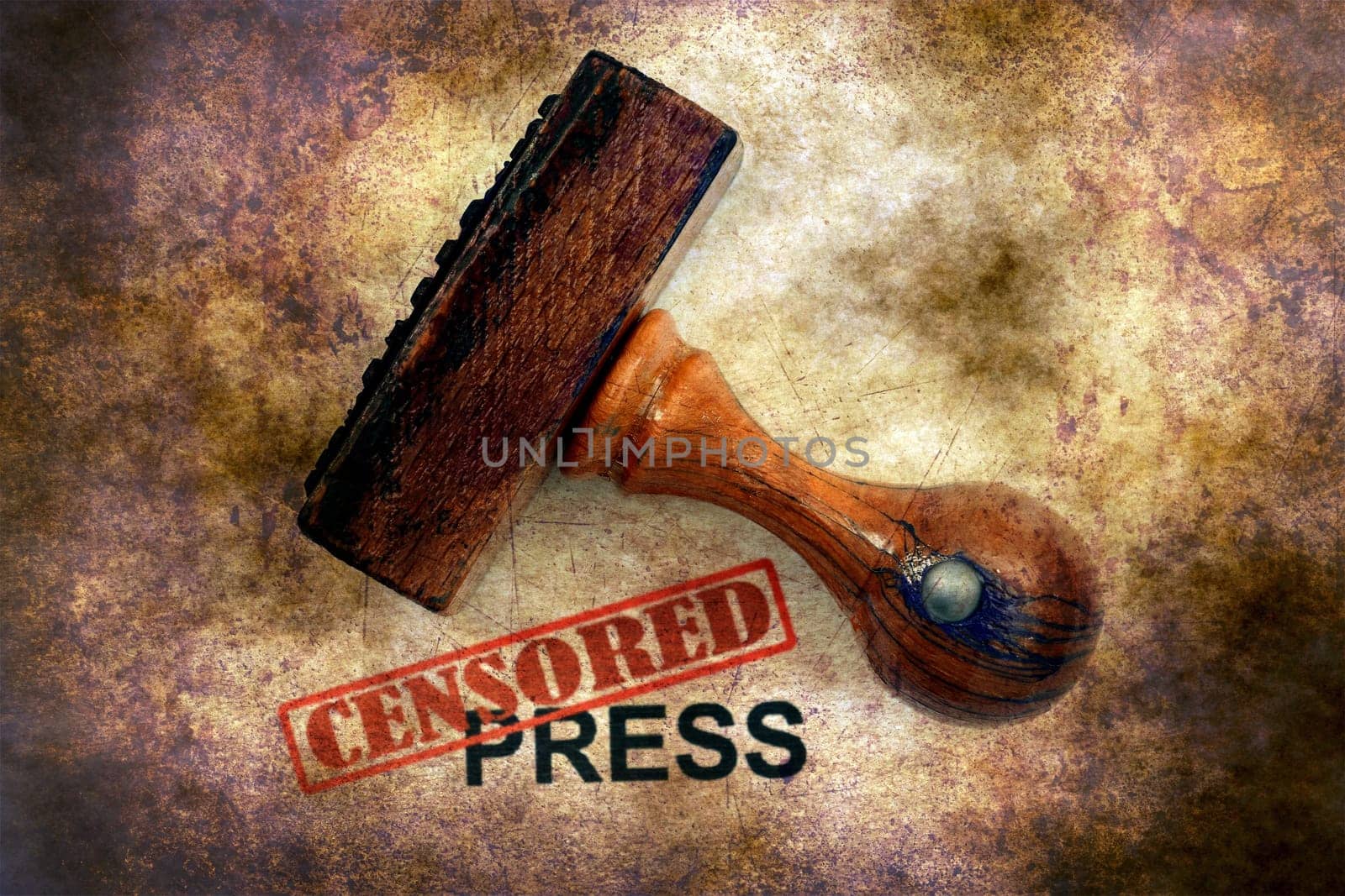 Censored press grunge concept
