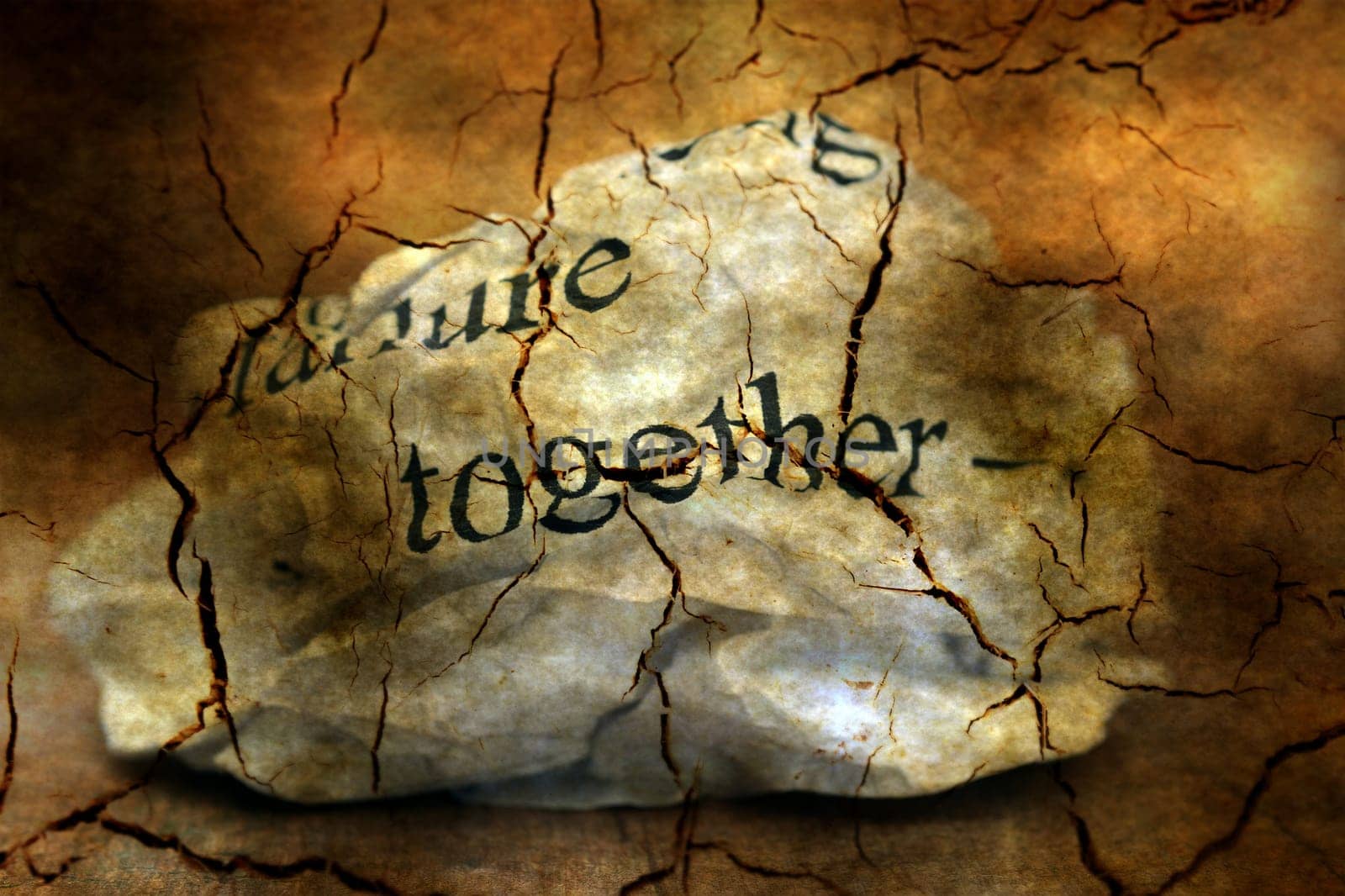 Together failure grunge  concept