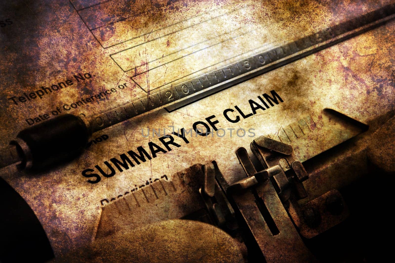 Summary of claim on typewriter
