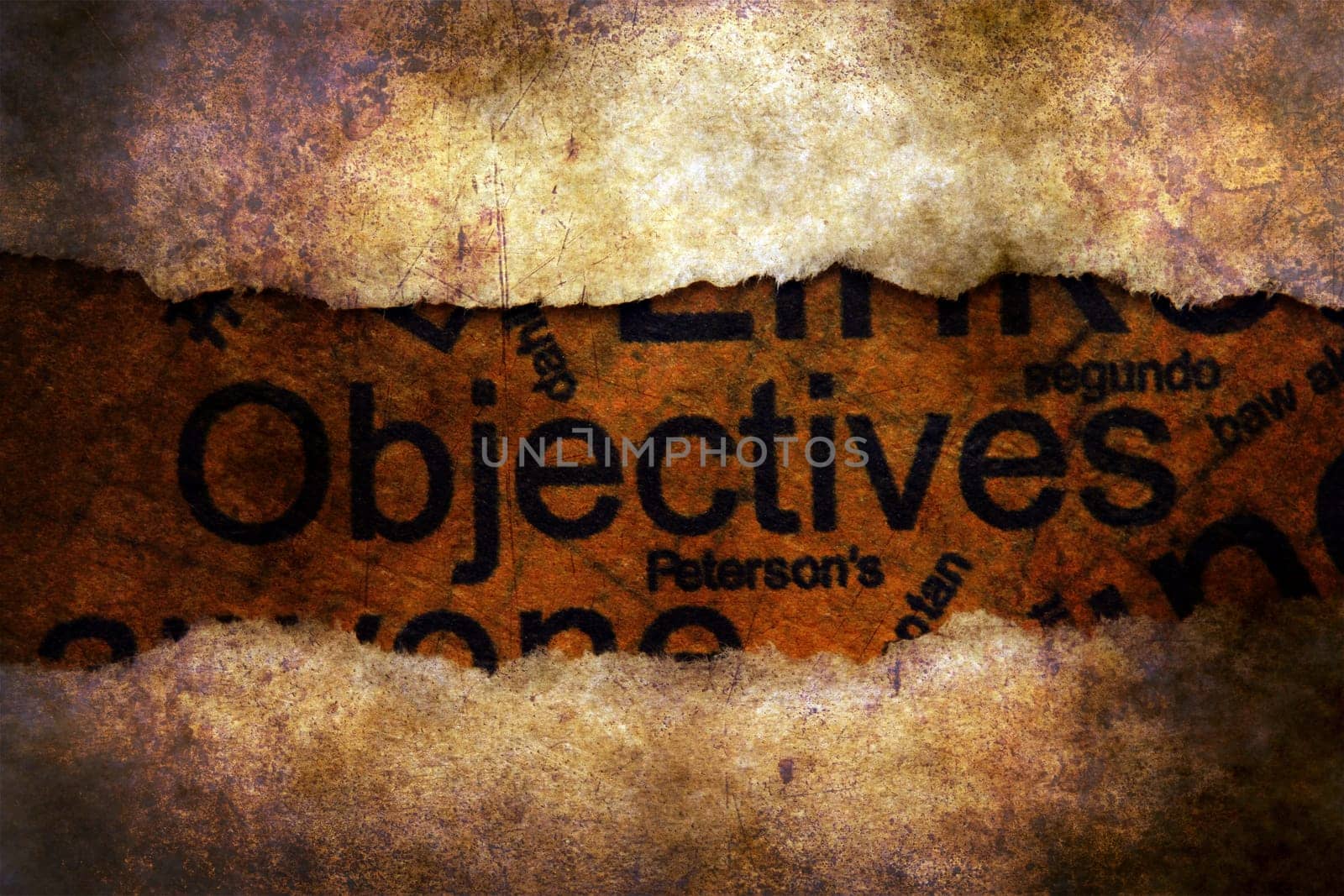 Objectives concept on paper hole