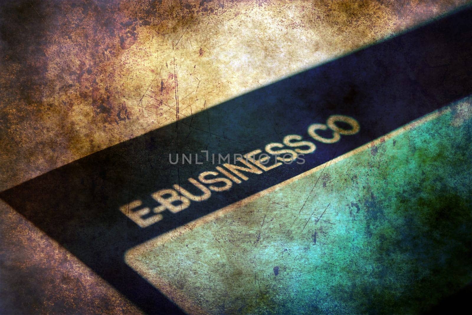 E- business grunge concept