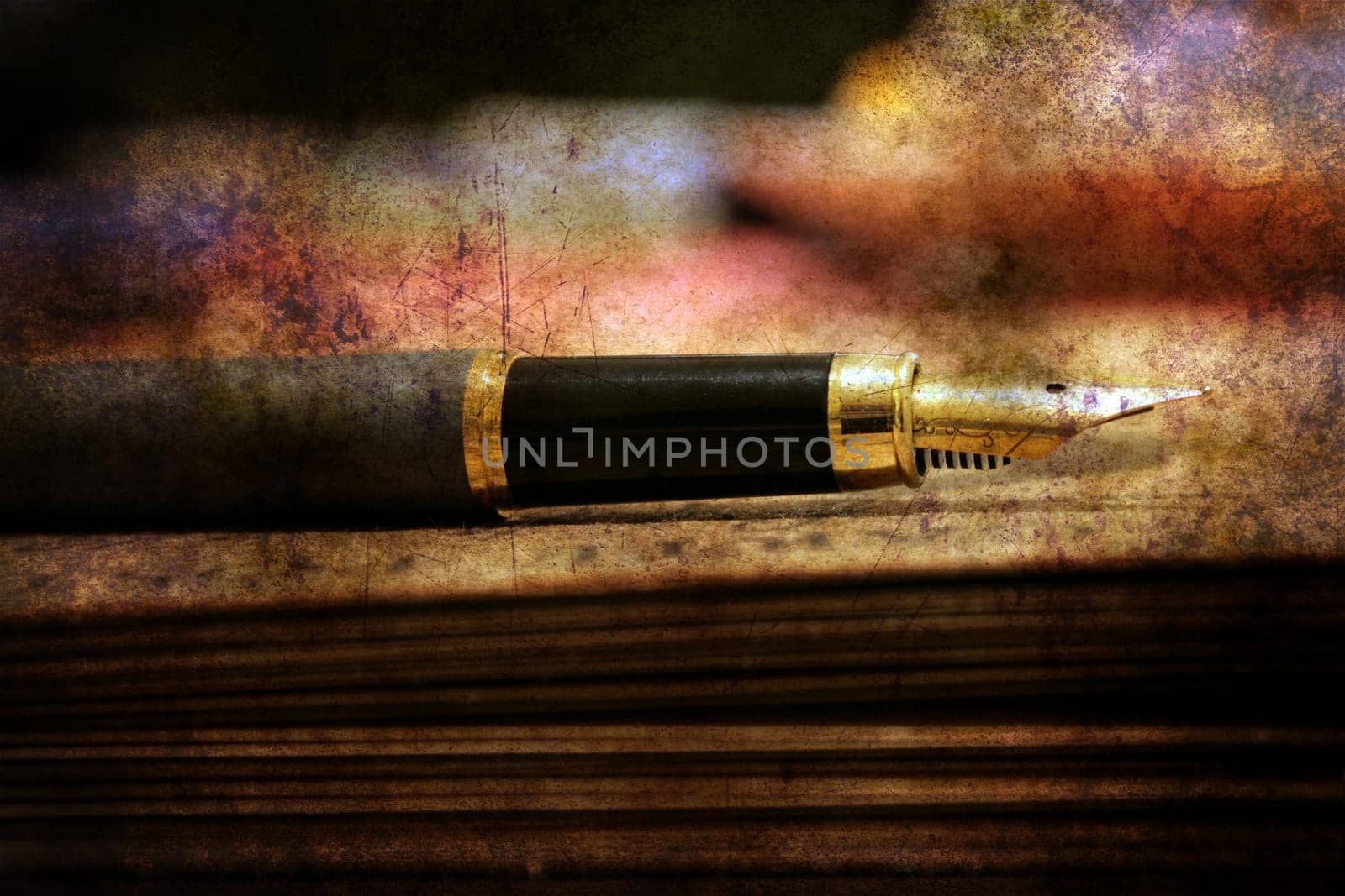Fountain pen and old letter