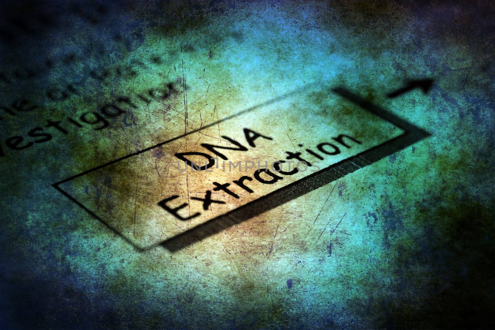 Dna extraction grunge concept