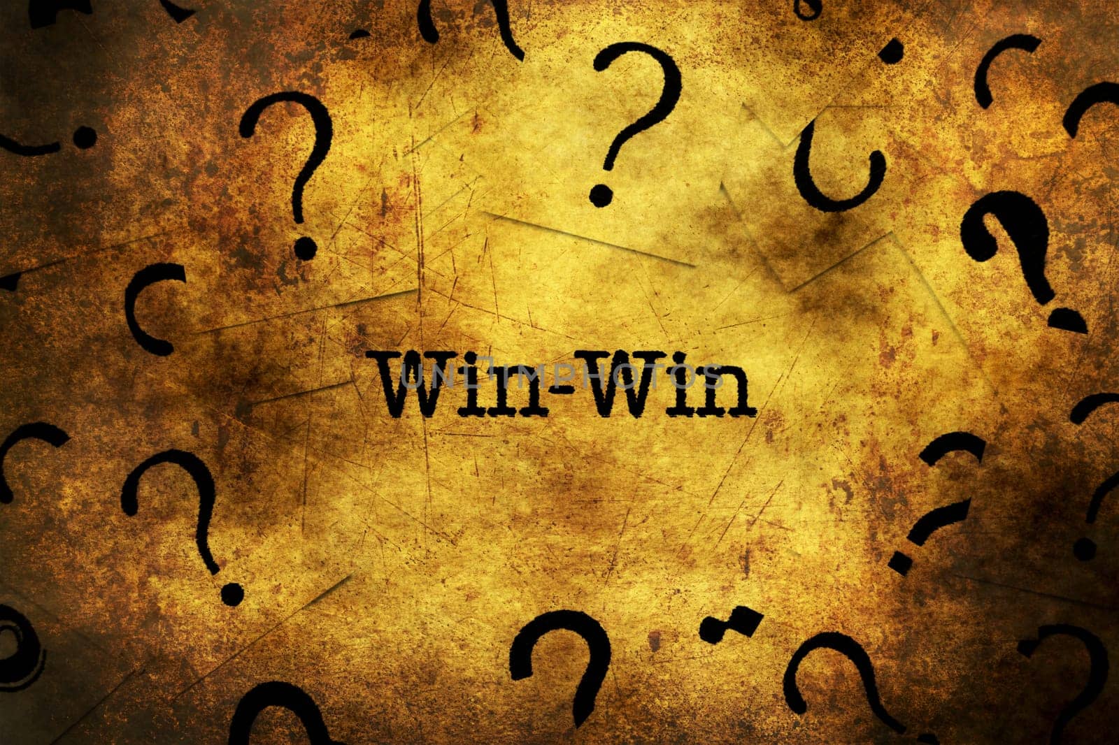 Win concept and question marks