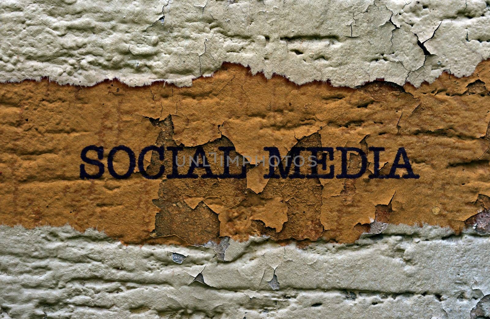 Social media grunge concept