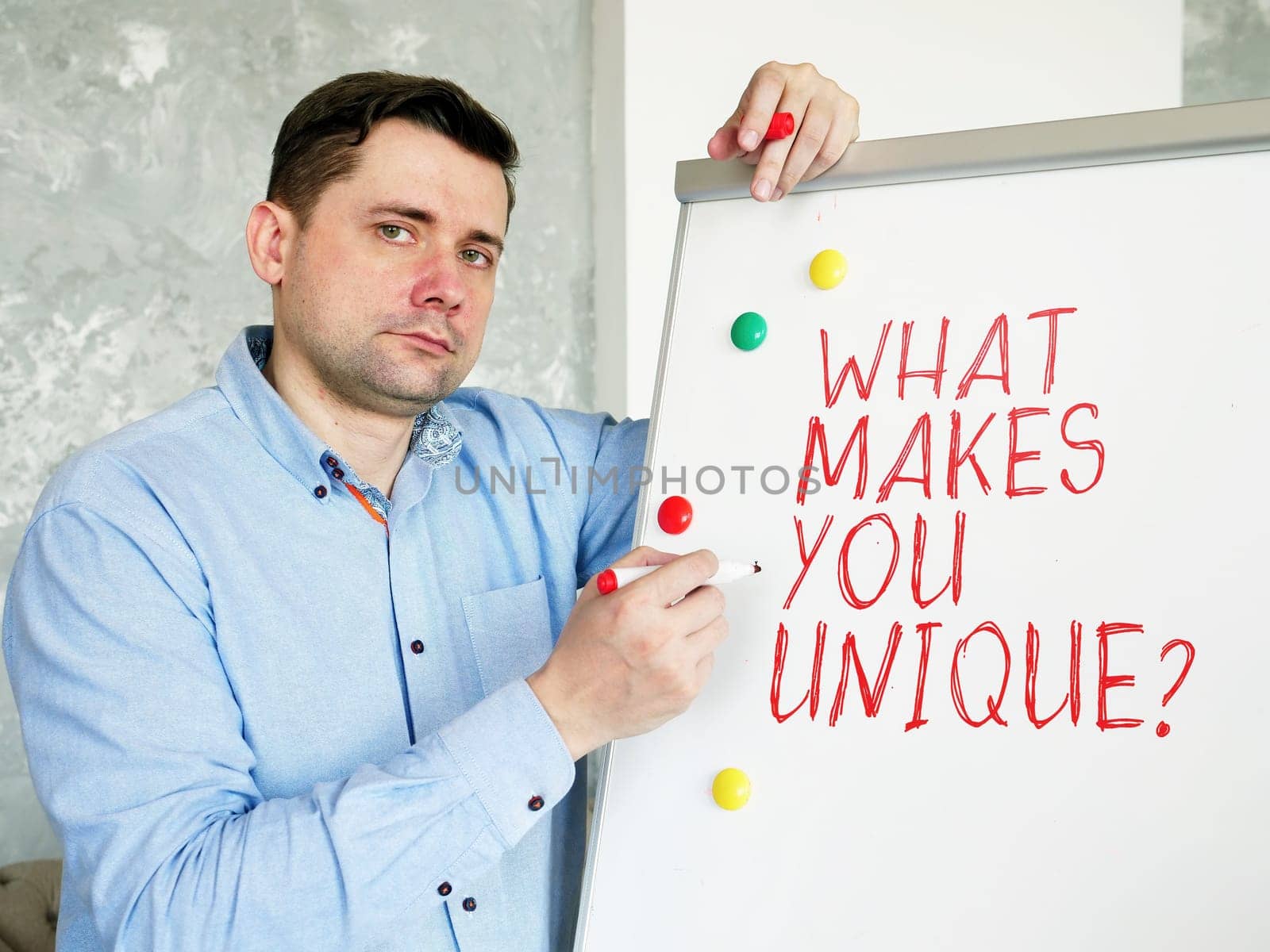 Mentor wrote on the board What Makes You Unique?