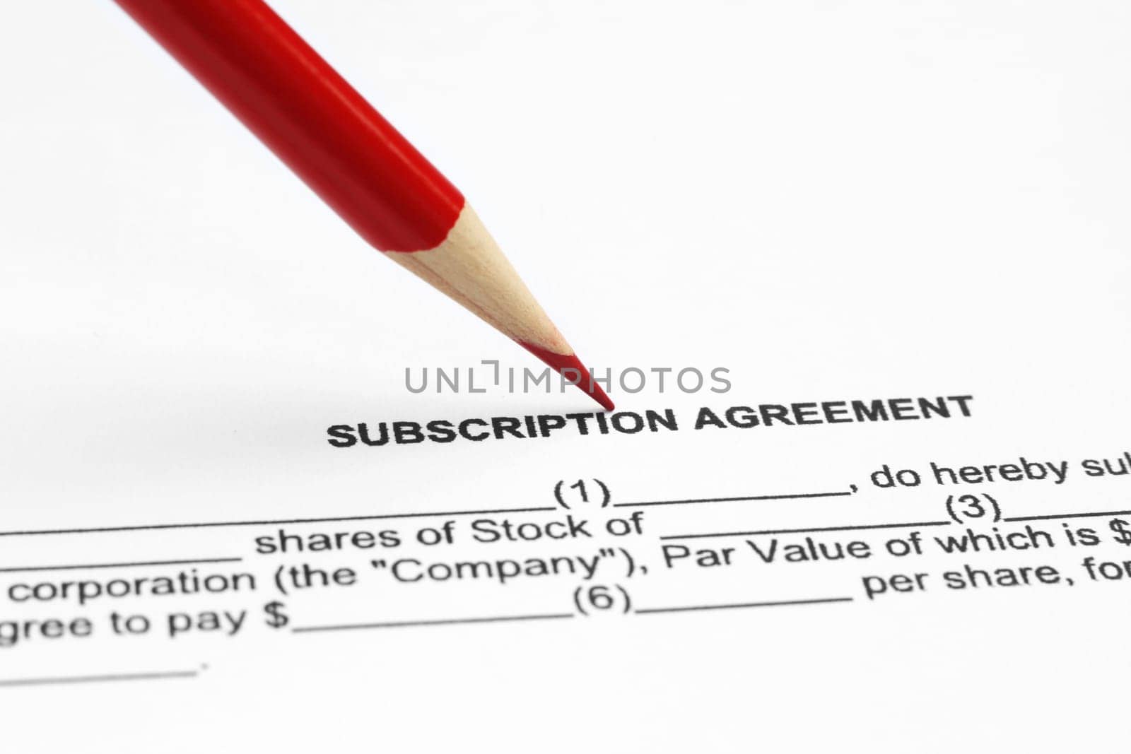 Subscription agreement