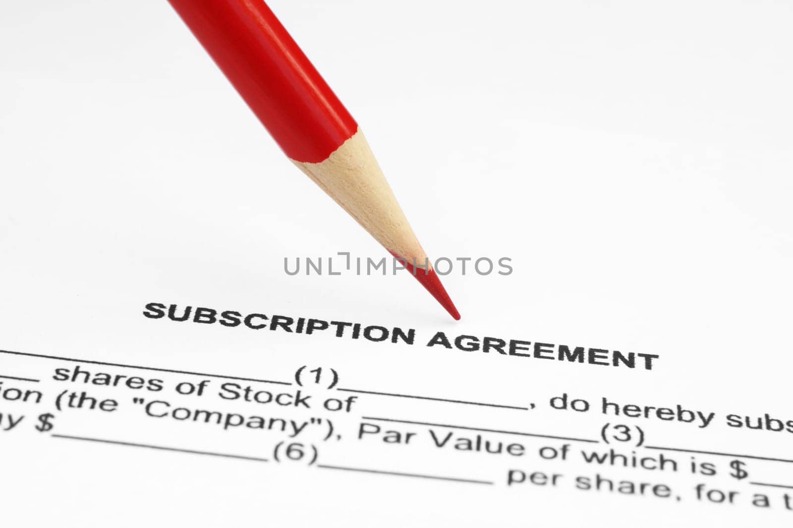 Subscription agreement
