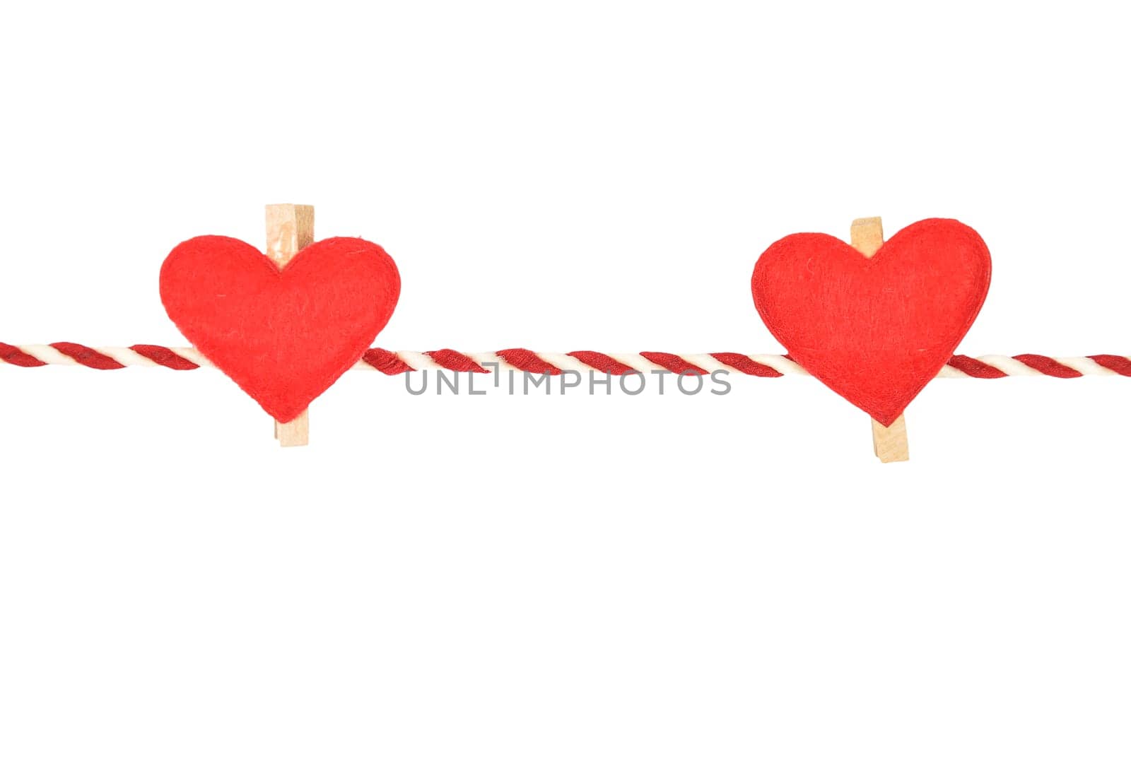 Background with cord on white background