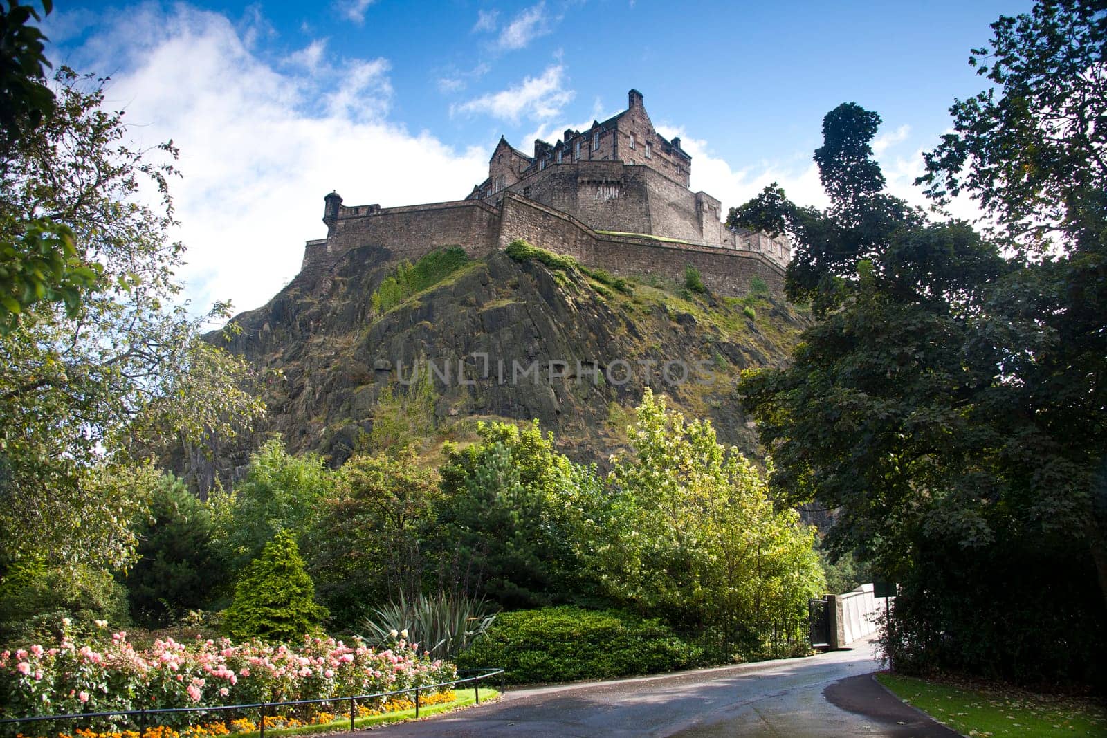 Edinburgh Castle from Prince's Street Gardens