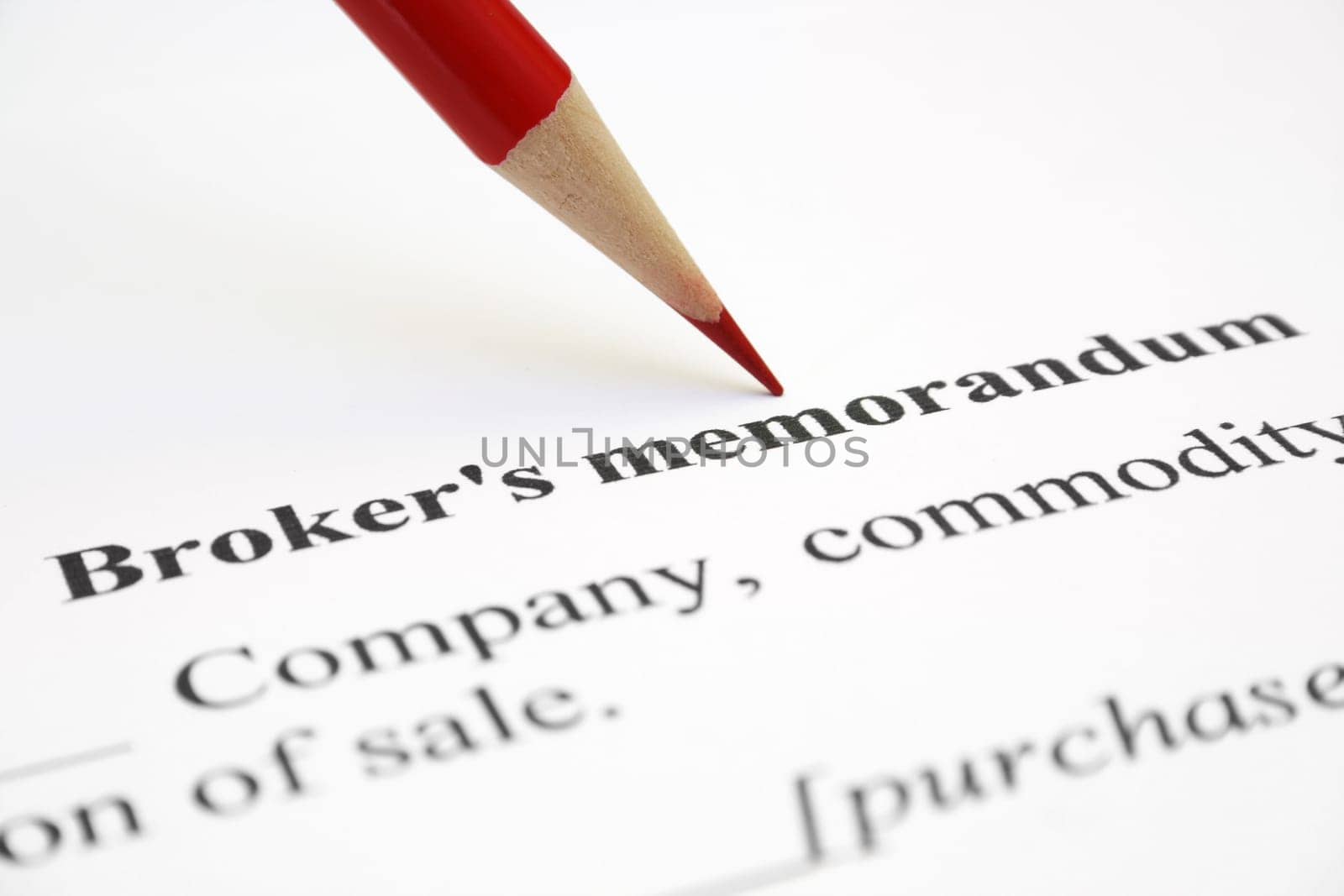 Broker memorandum