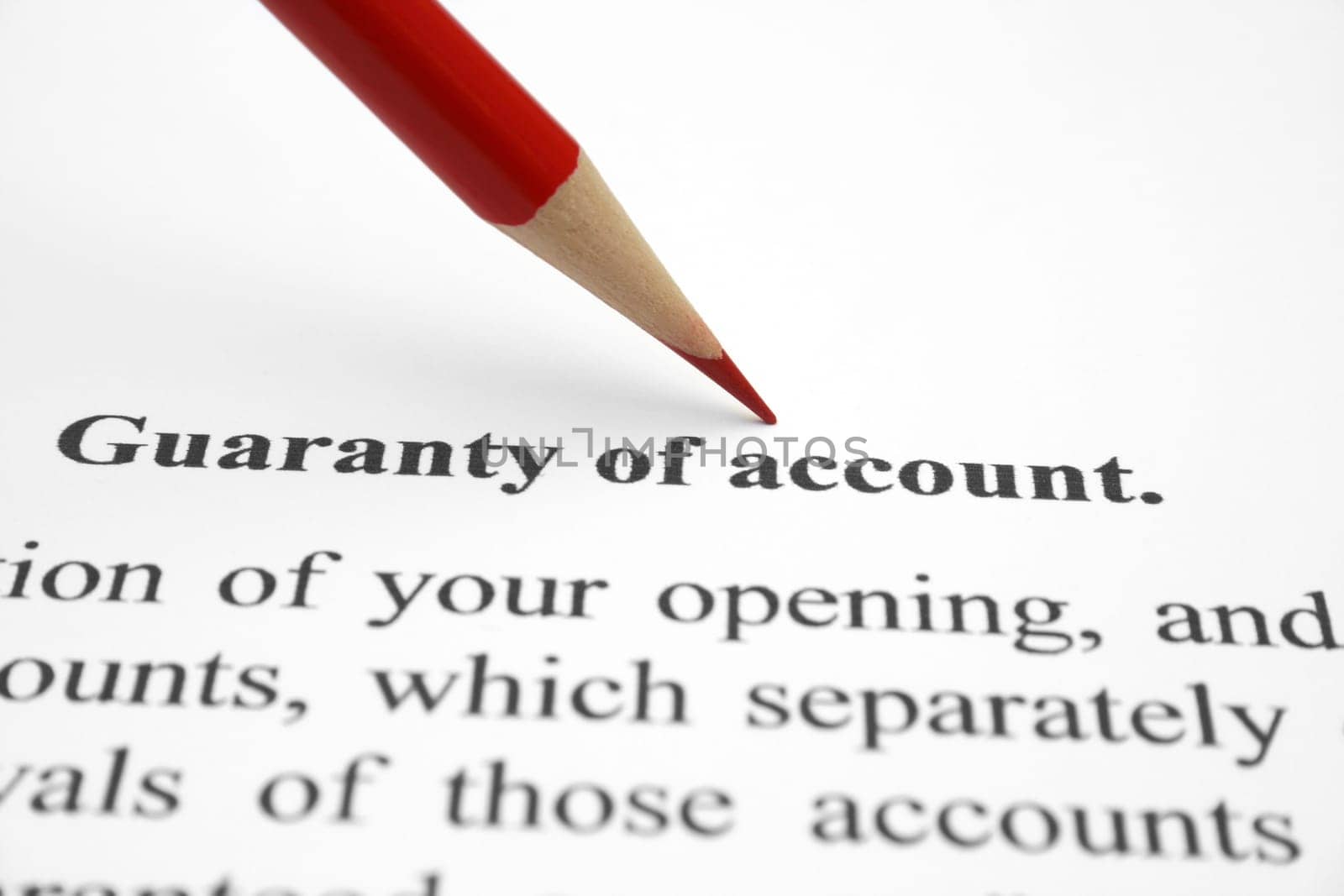 Guaranty of account
