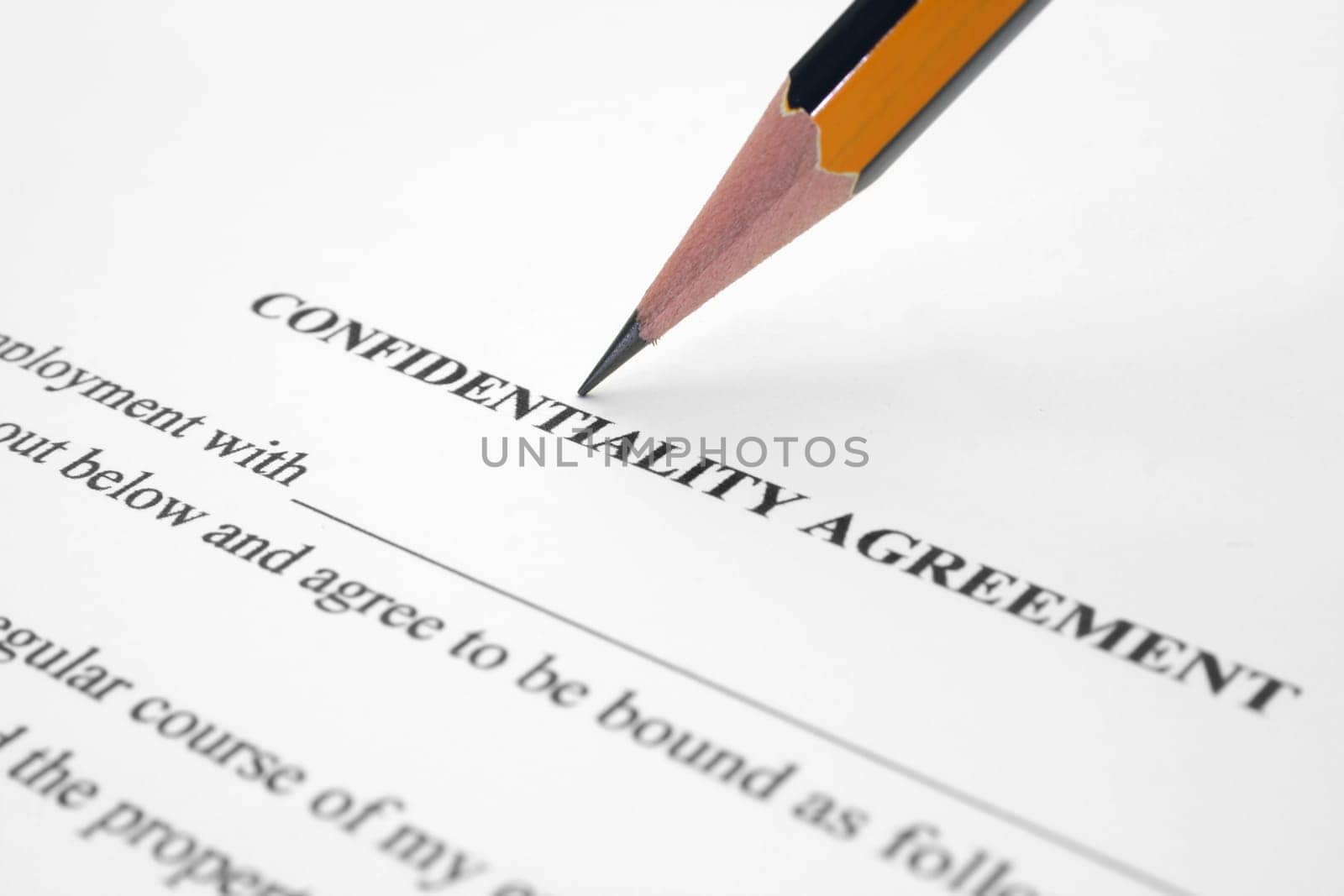 Confidential agreement