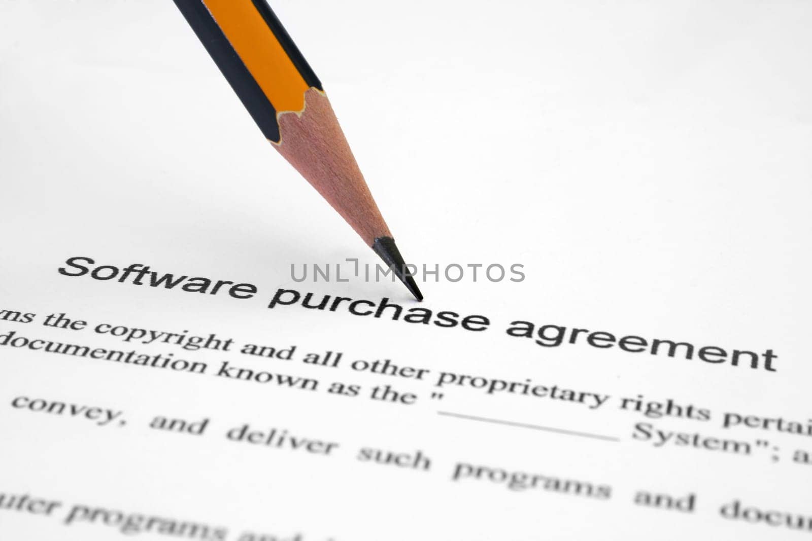 Software purchase agreement